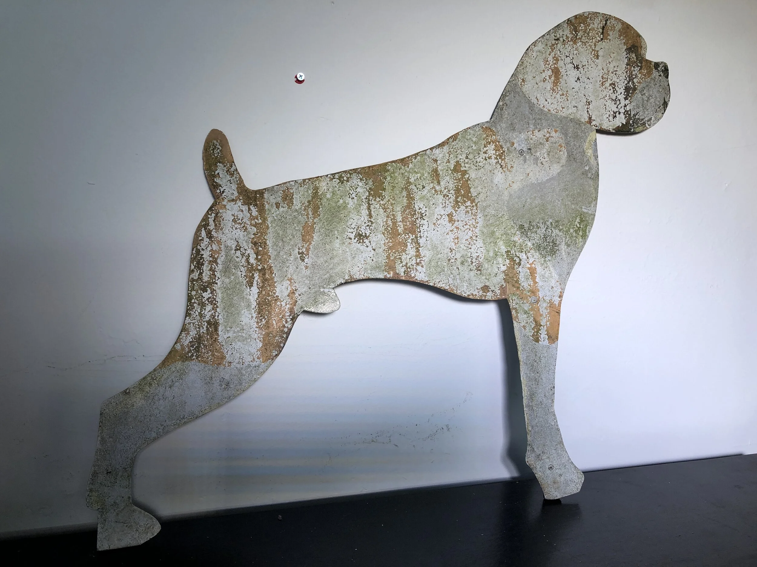Folk Art Hand Painted Boxer Dog 2