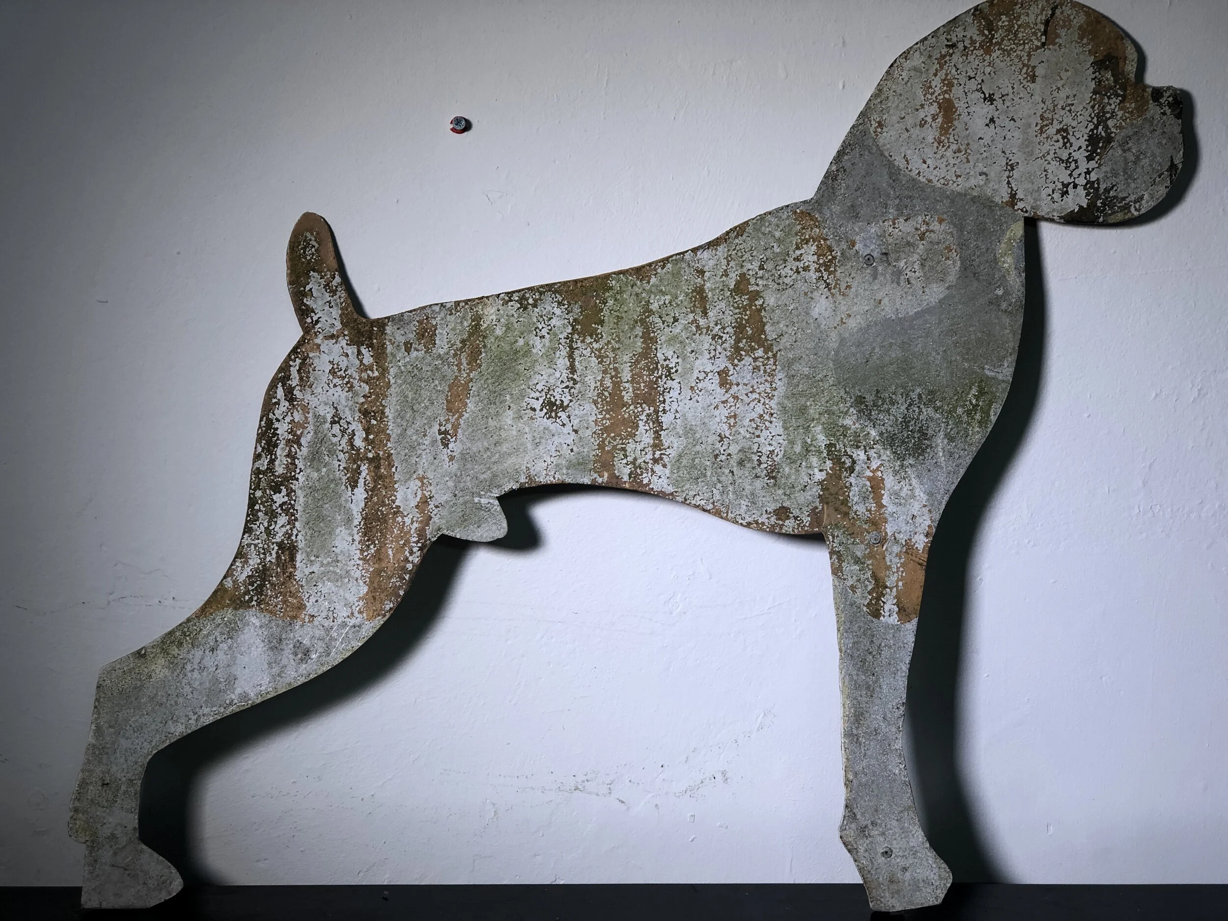 Folk Art Hand Painted Boxer Dog 2