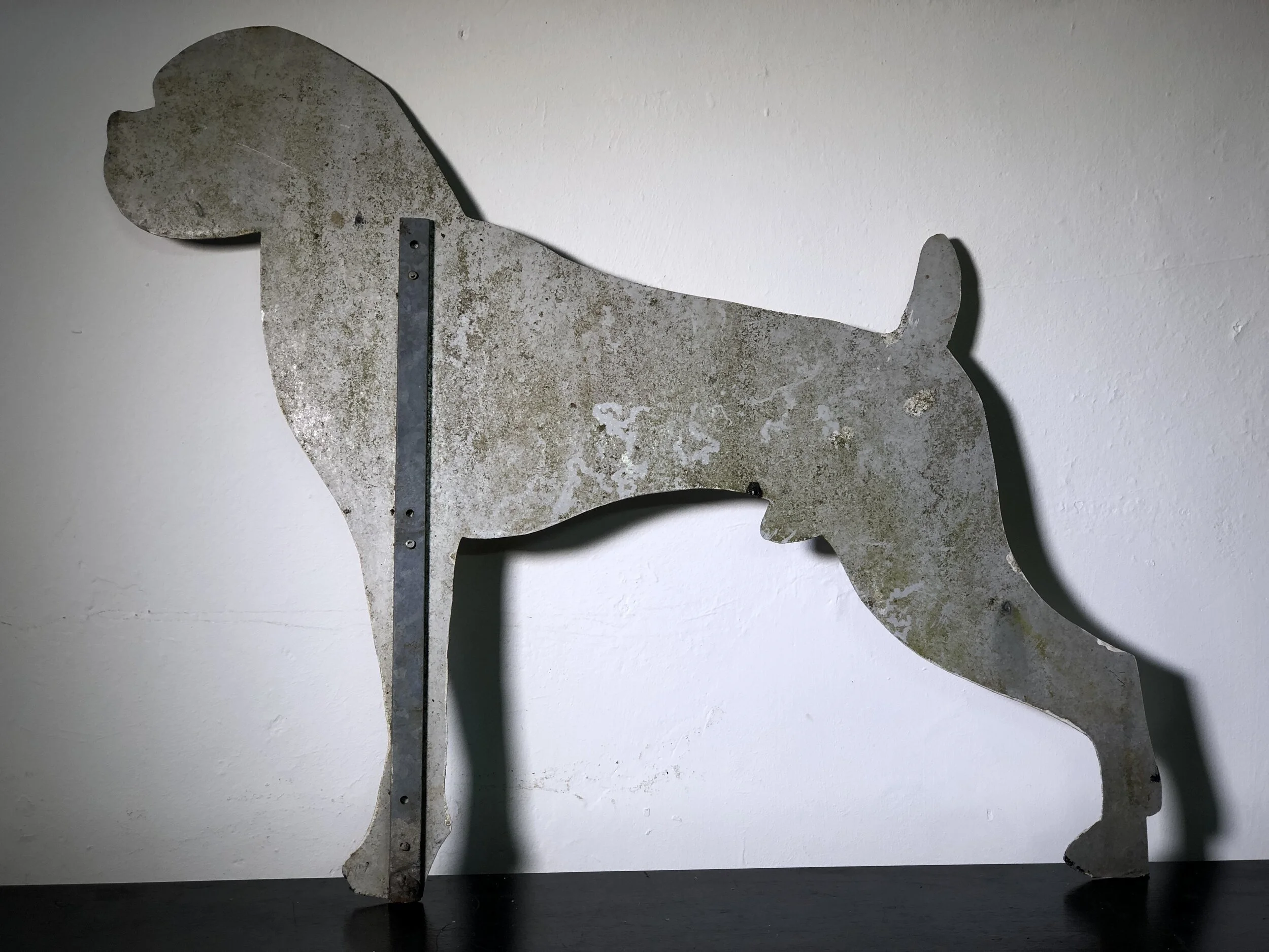 Folk Art Hand Painted Boxer Dog