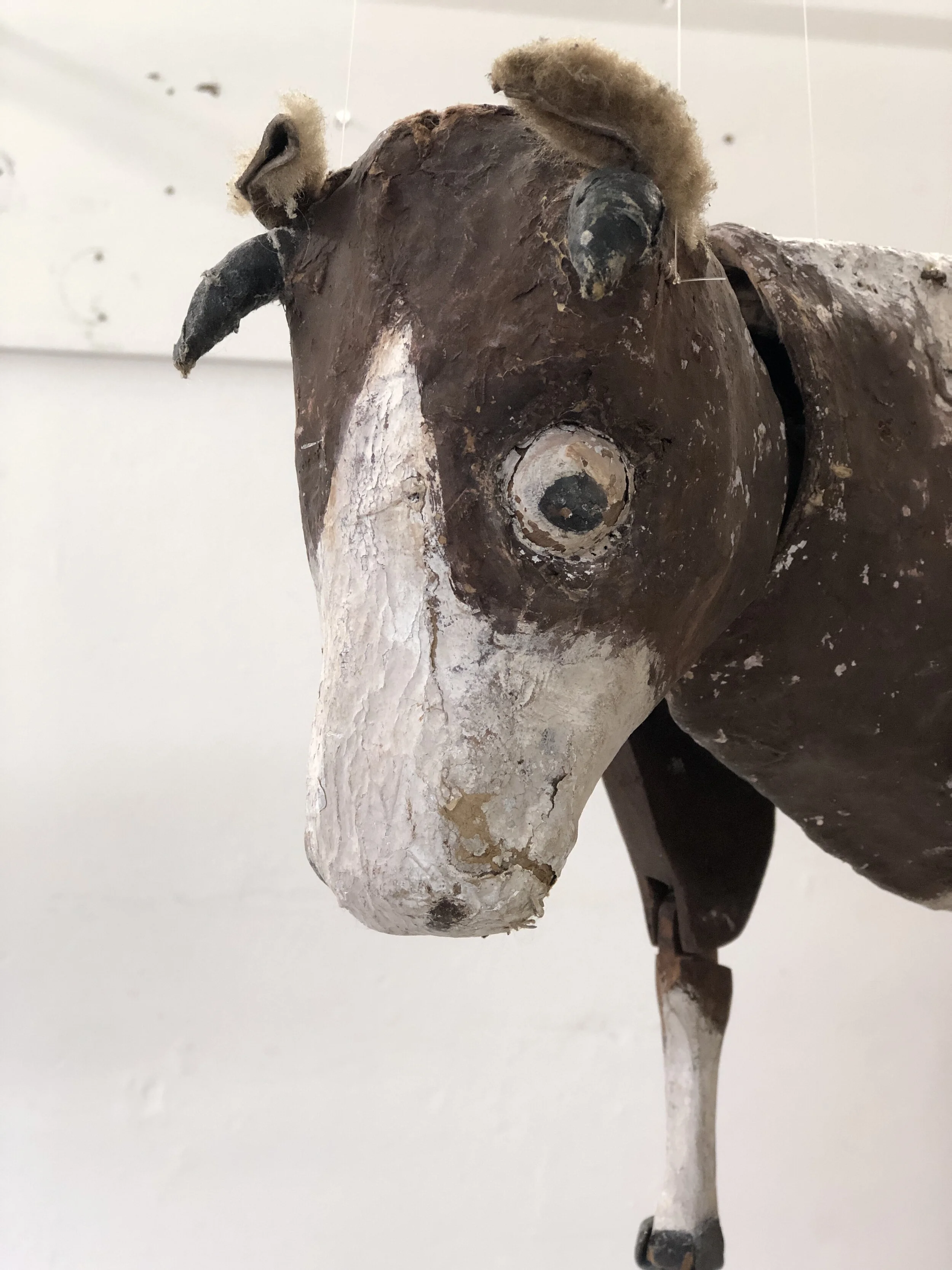 Folk Art Cow Puppet