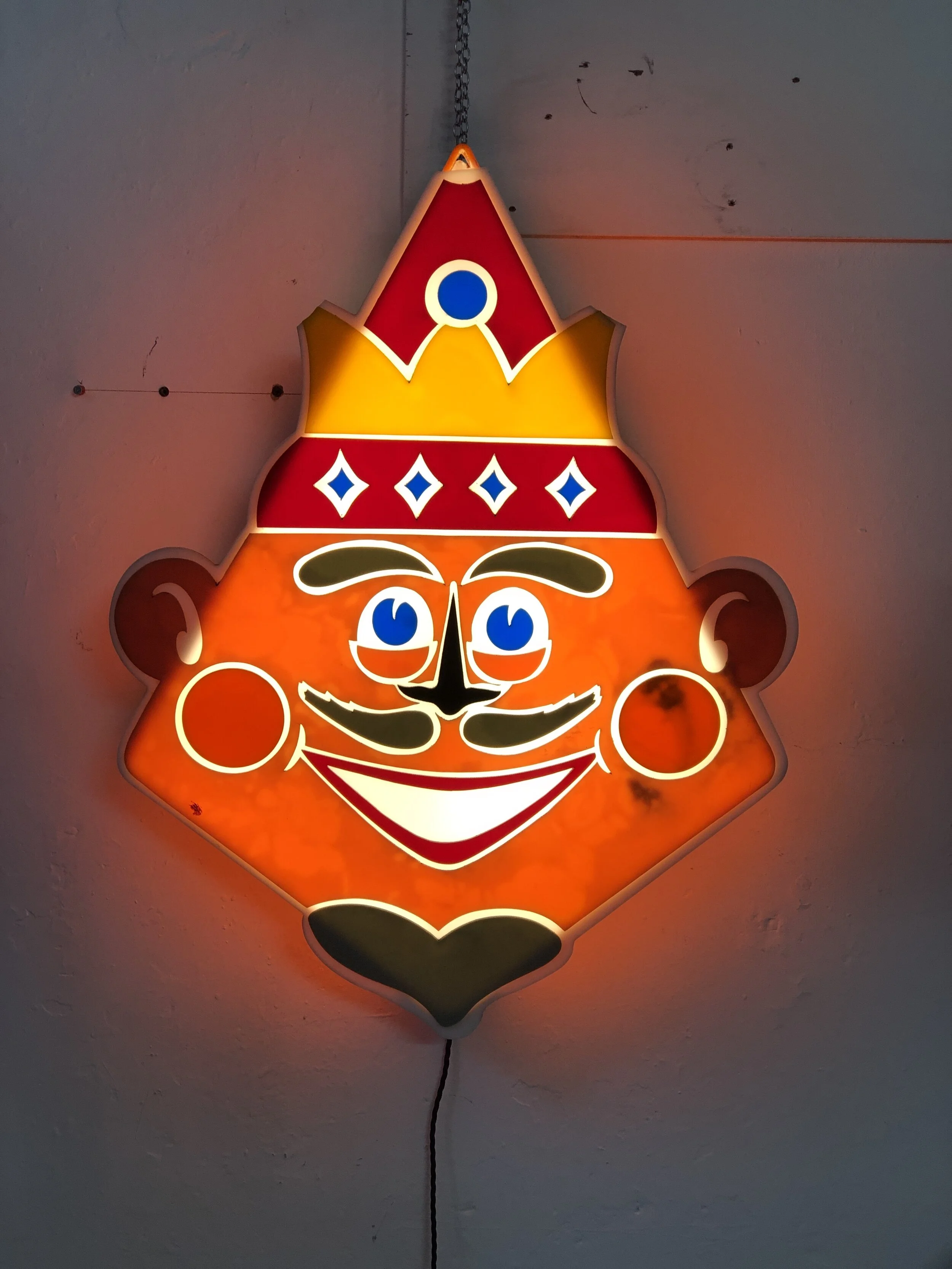 1970s Illuminated Fairground Sign