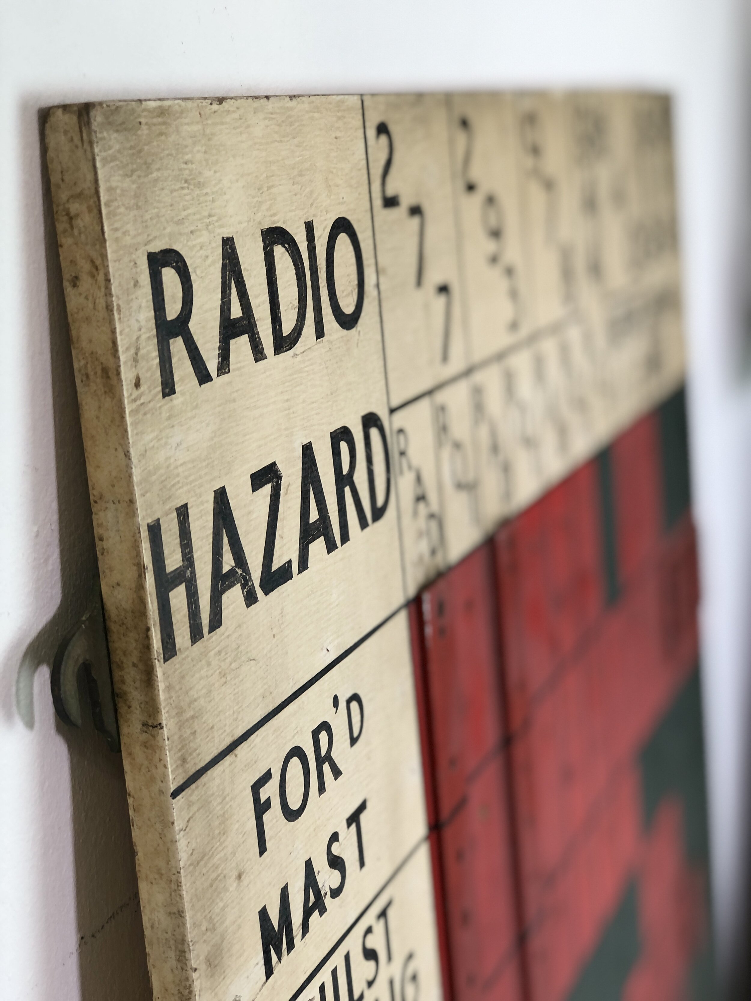 Naval Maintenance Board Sign