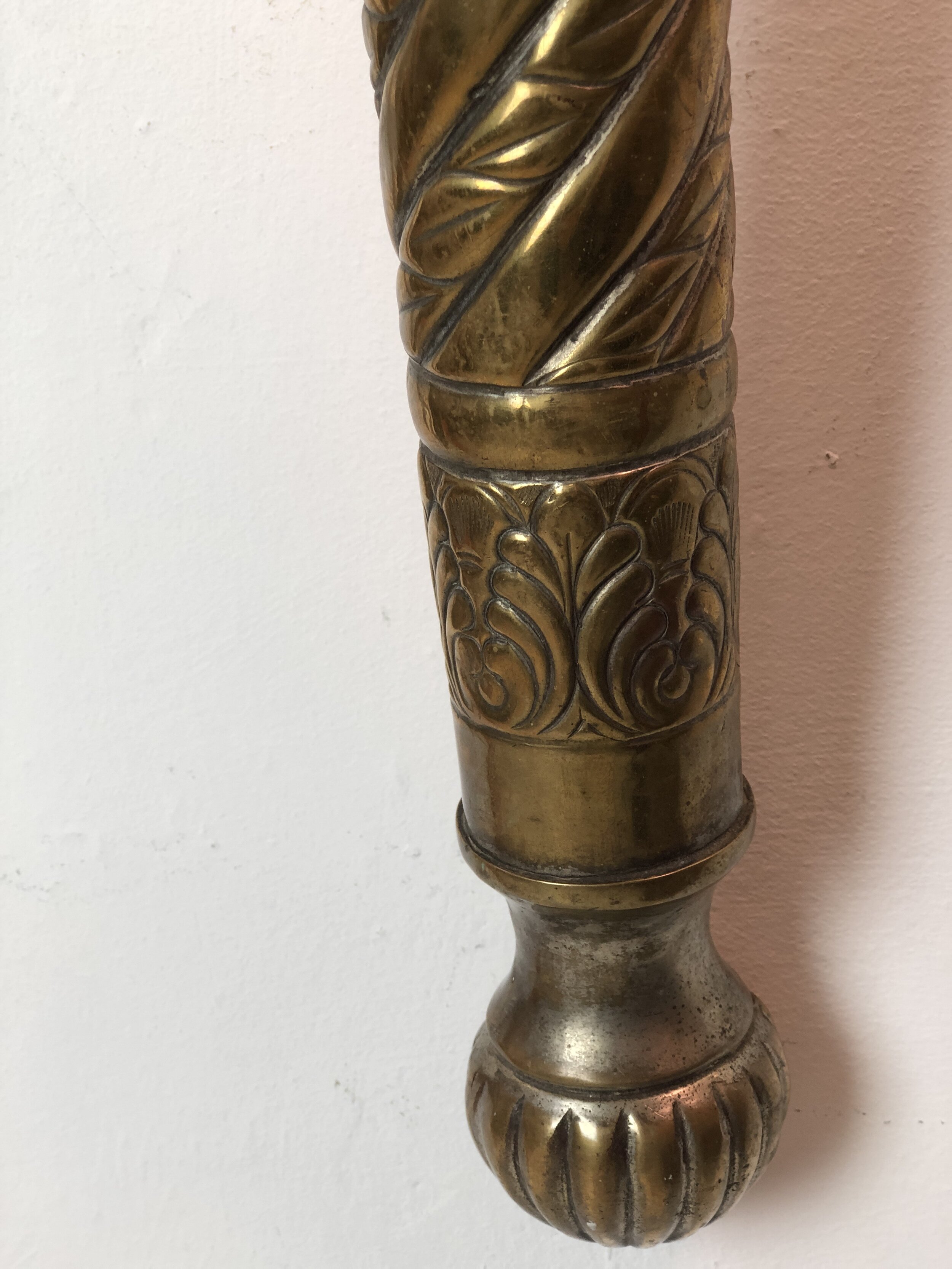 Pair Repoussé Door Handles