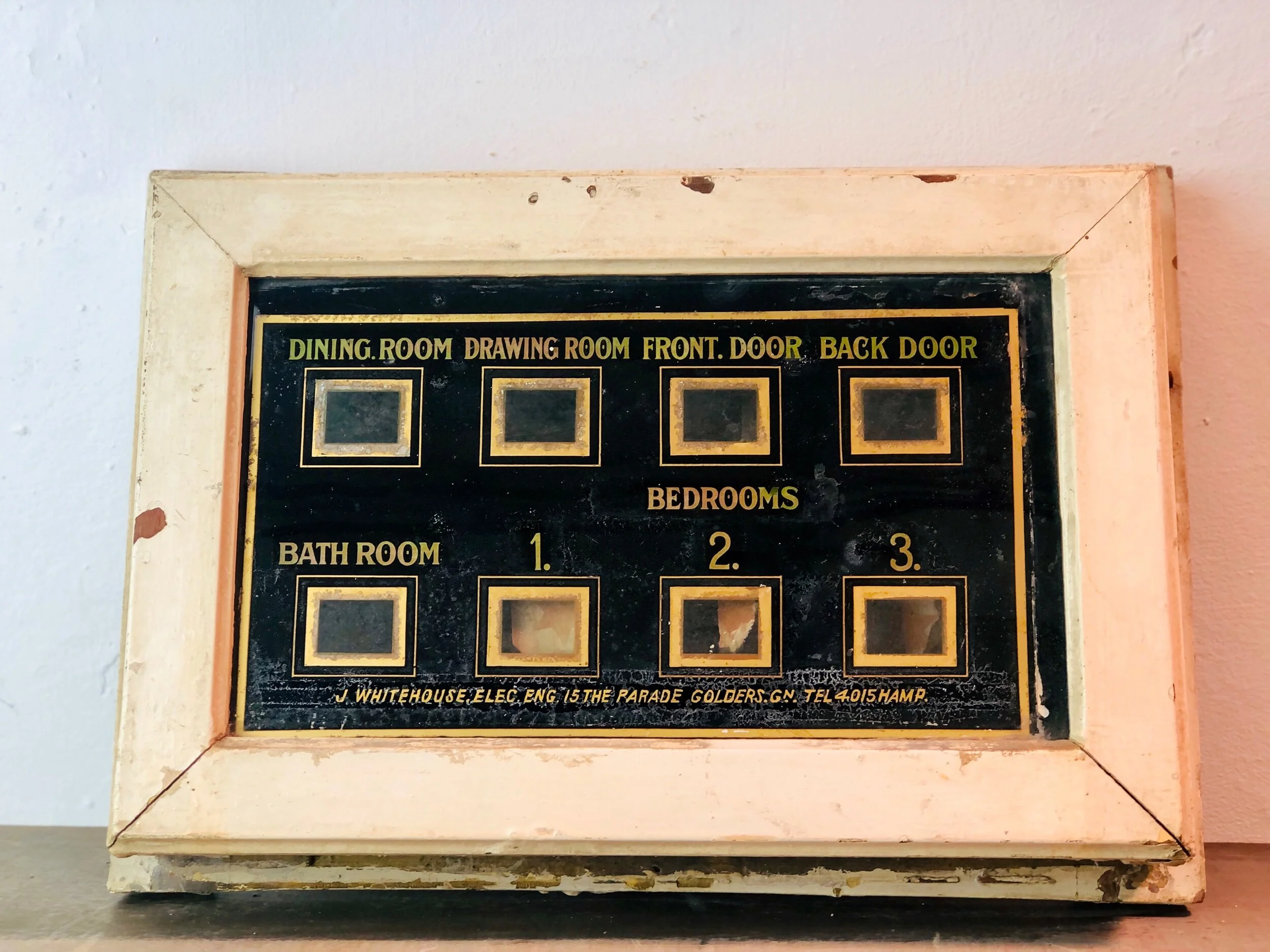 Antique Servants Indicator Board