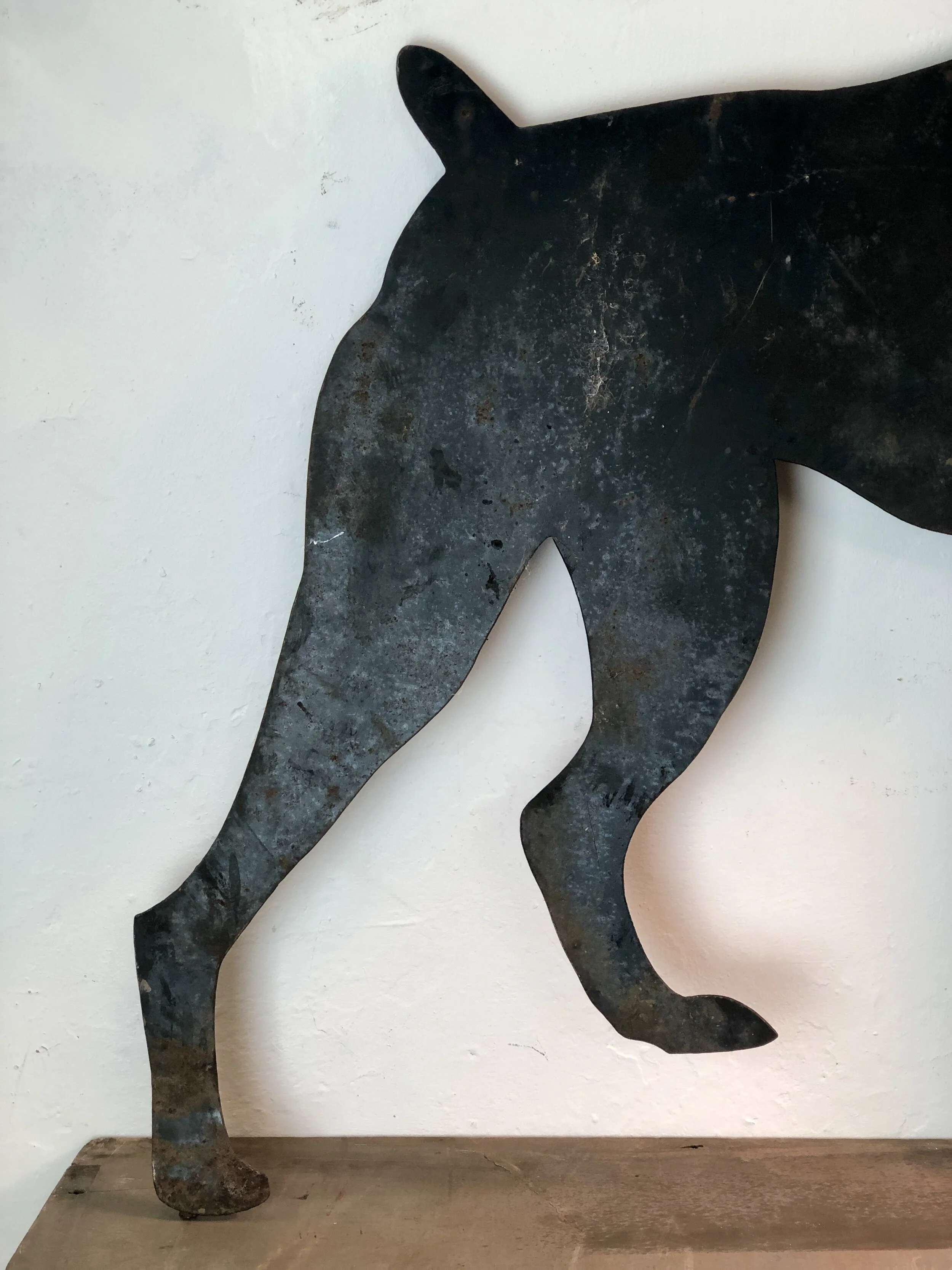 Mid Century Hand Made Dog Sign