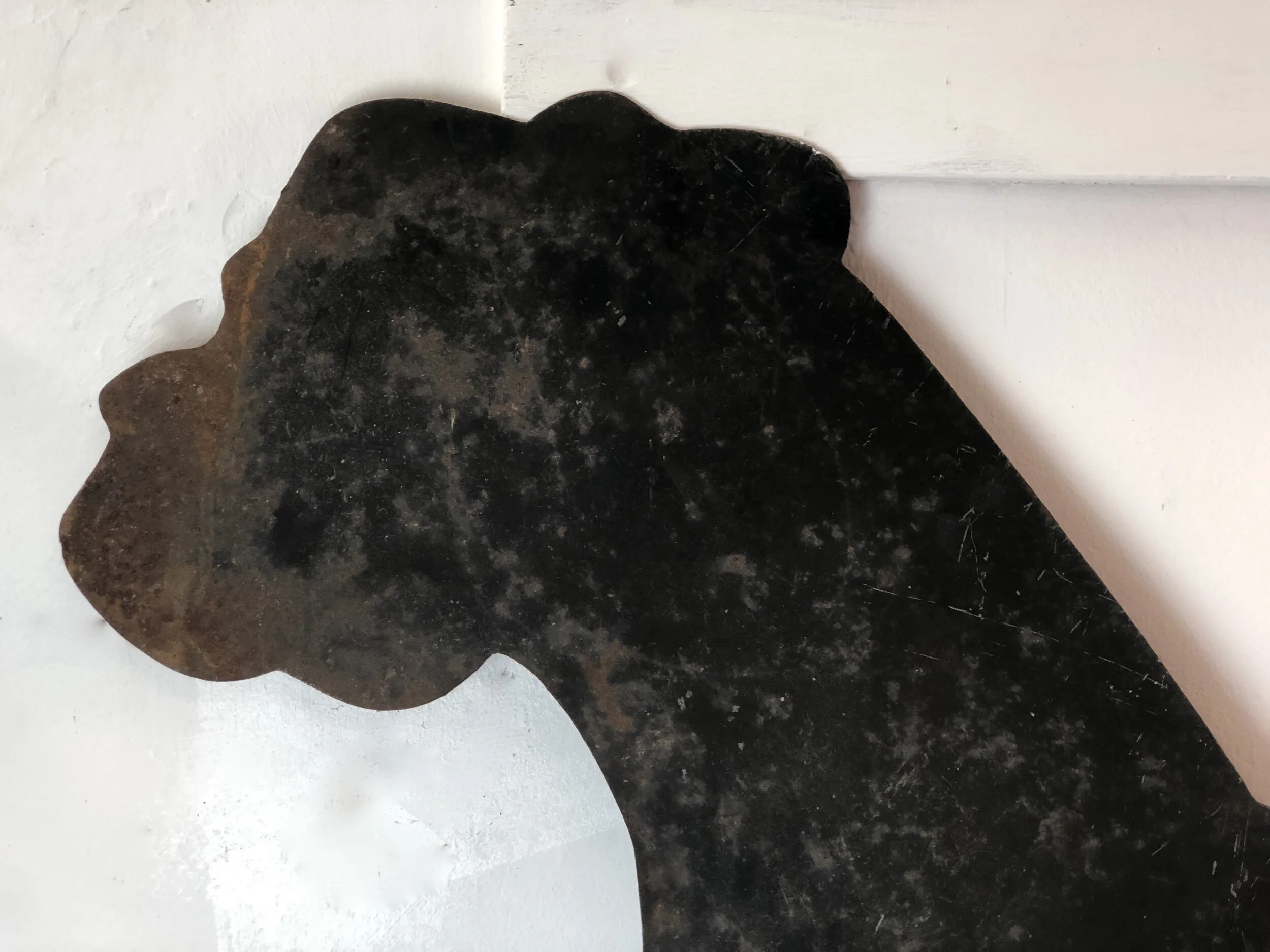 Mid Century Hand Made Dog Sign