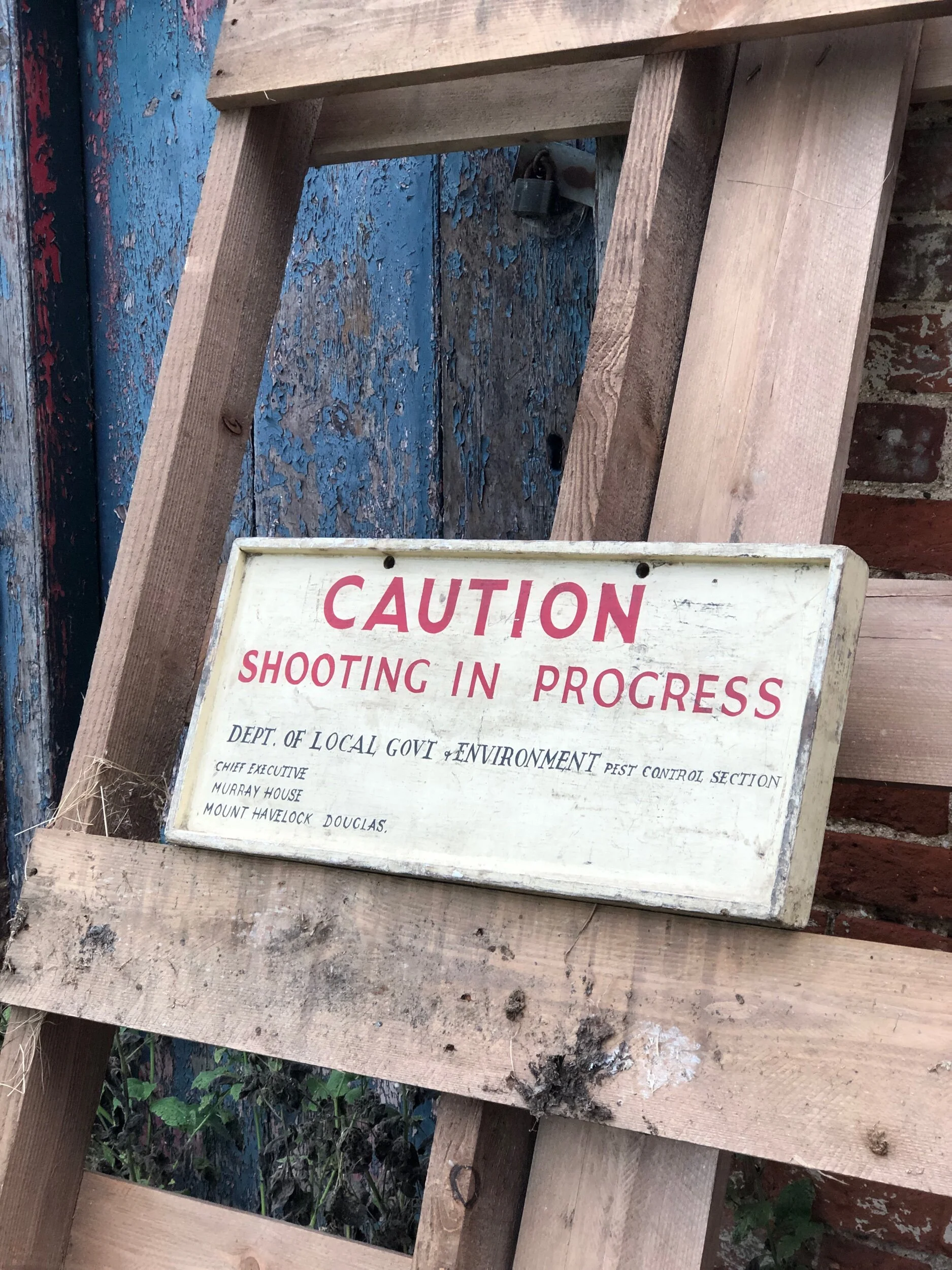 1950s Hand Made Estate Sign