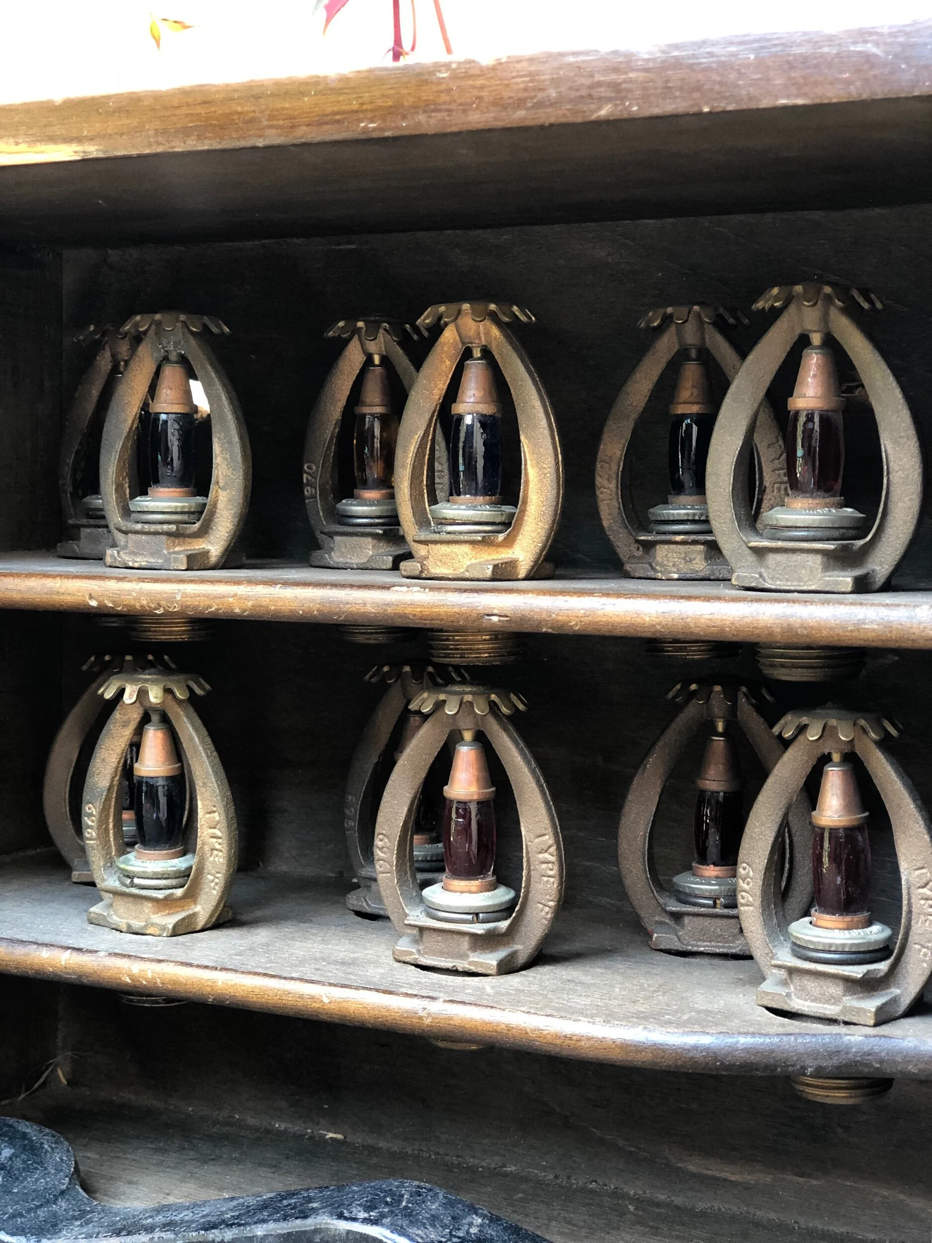 Fire Sprinkler Heads in Case 1969