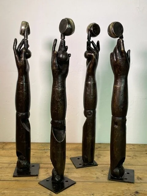 Four Bronze Mannequin 'Legs' 