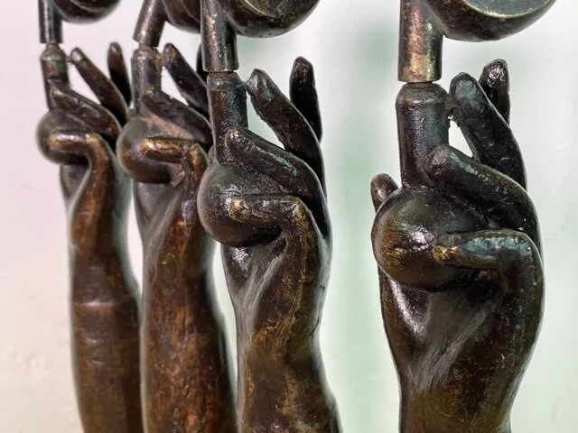 Four Bronze Mannequin 'Legs' 