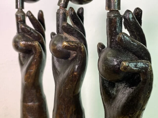 Four Bronze Mannequin 'Legs' 