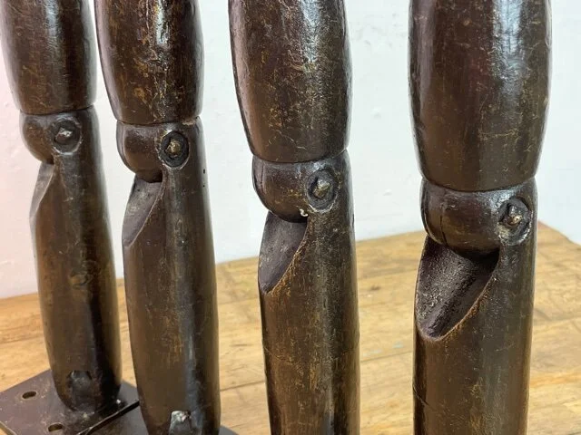 Four Bronze Mannequin 'Legs' 