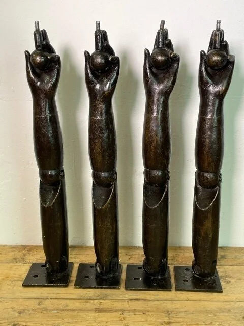 Four Bronze Mannequin 'Legs' 