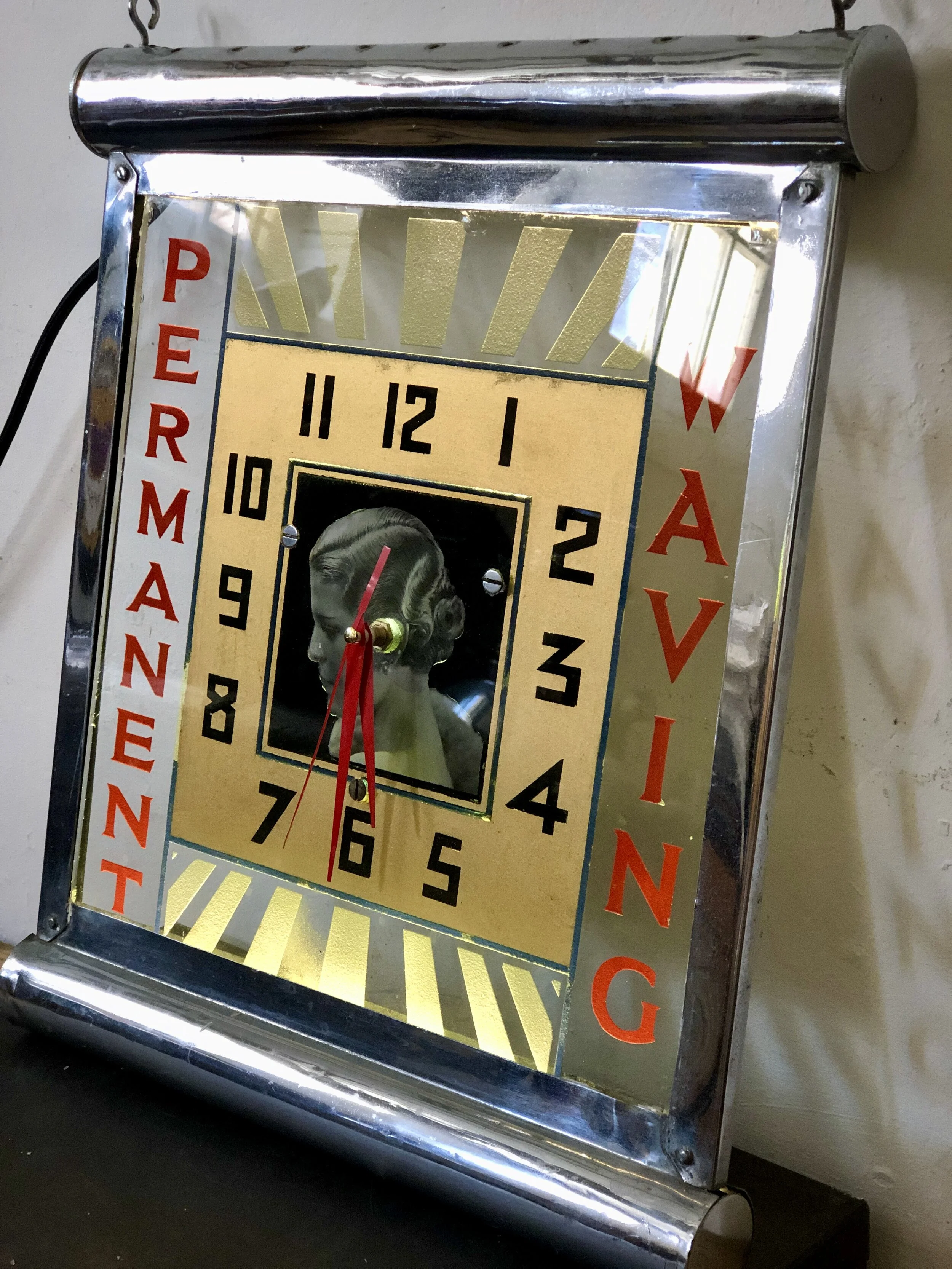 1930s Illuminated Advertising Clock