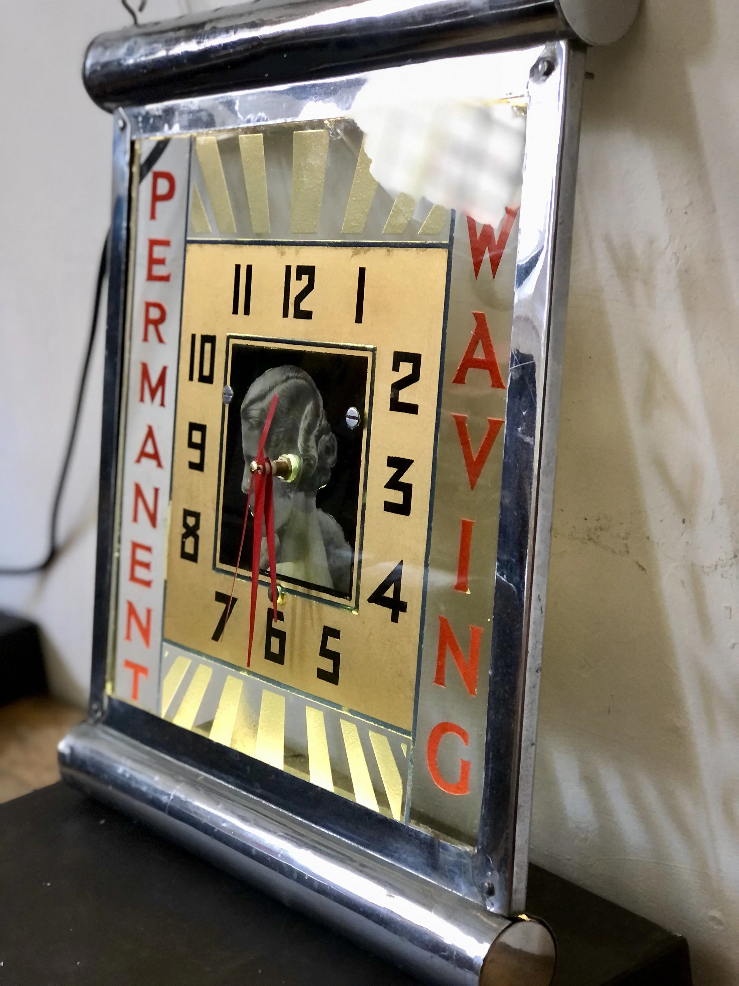 1930s Illuminated Advertising Clock