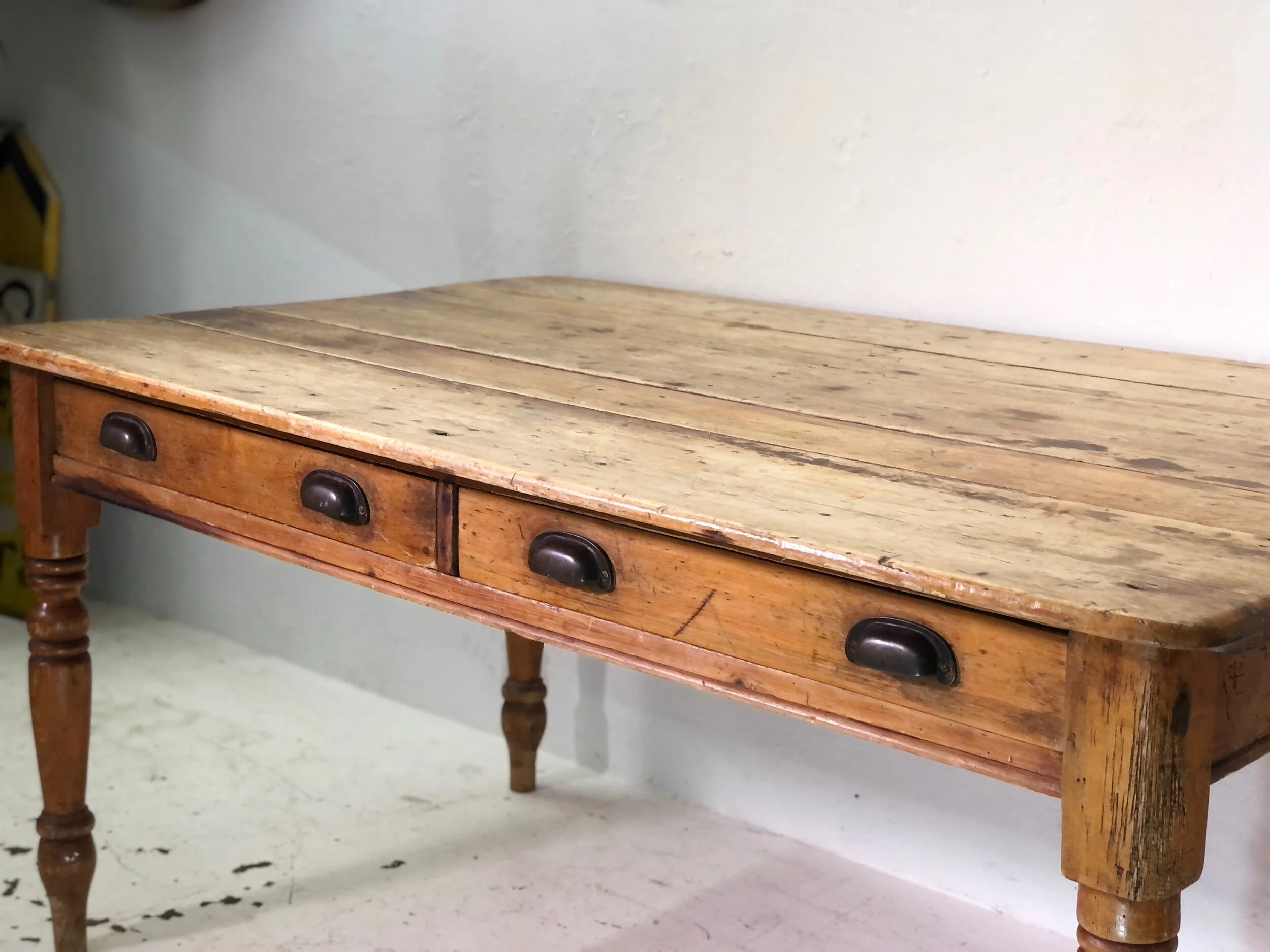 Antique English Farmhouse Kitchen Table