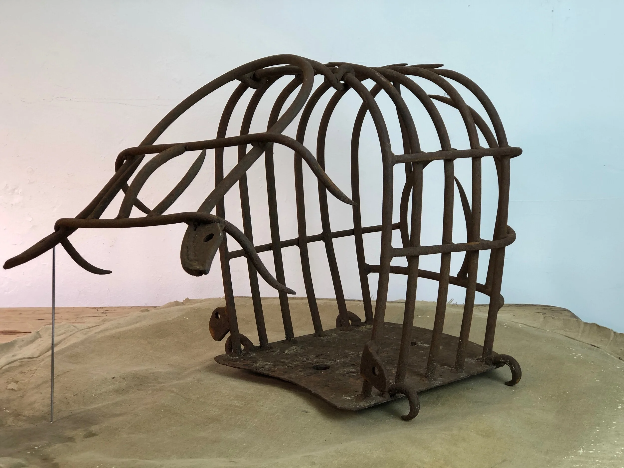 19th Century Wrought Iron Cage