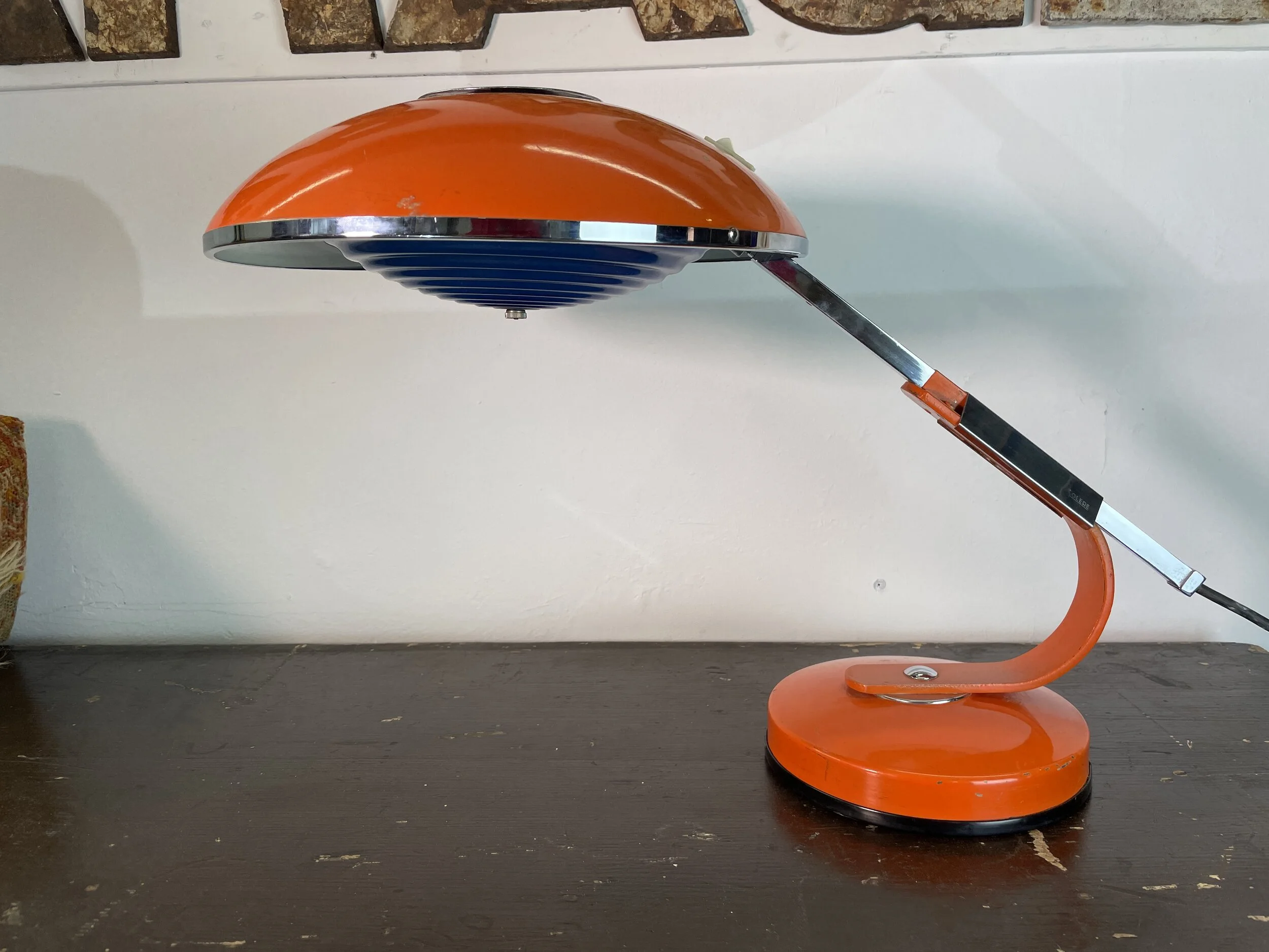 Rare Mid Century Desk Lamp by Ferdinand Solère