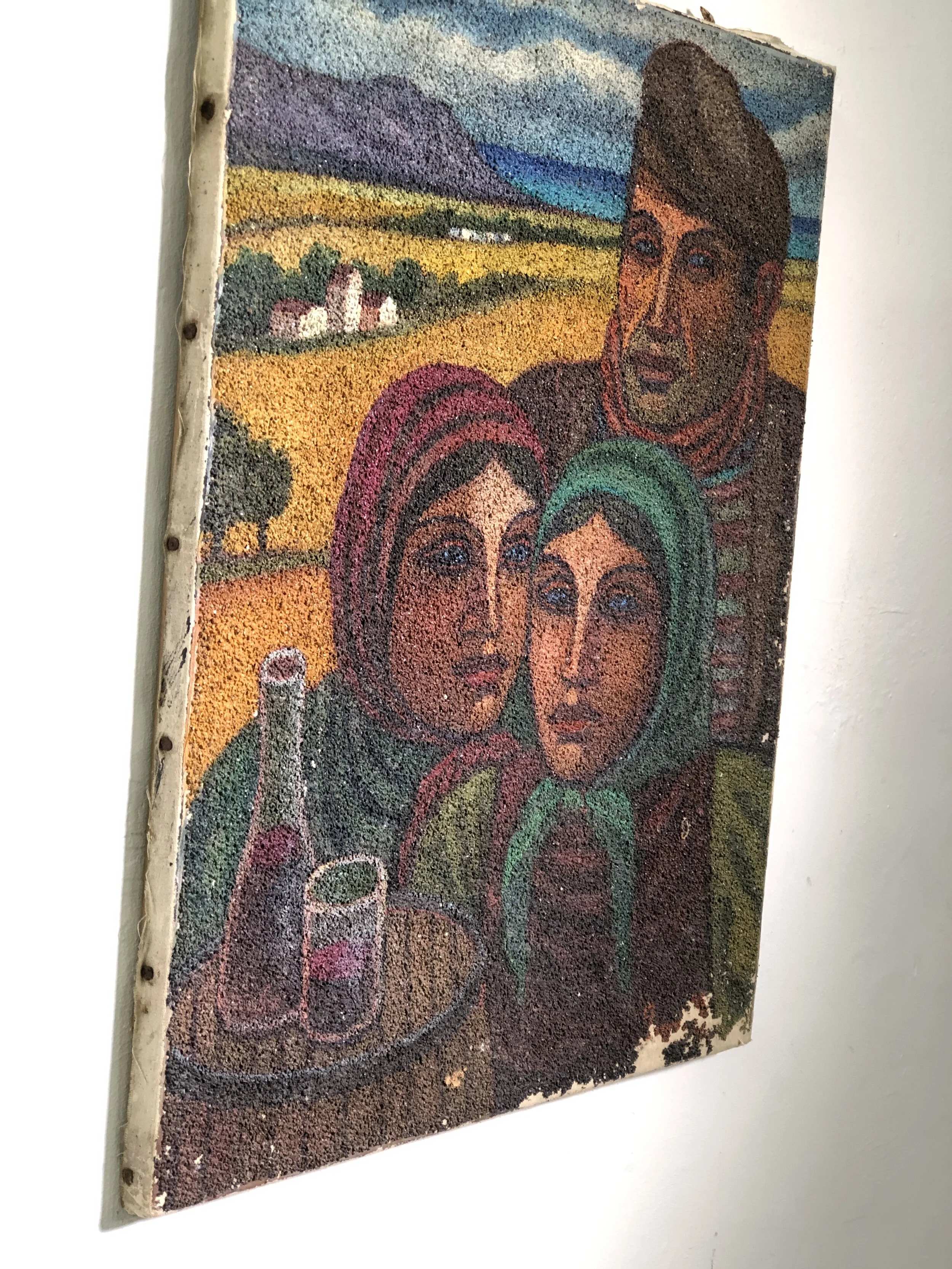 RENATO FIORILLO - Peasants with Landscape Background