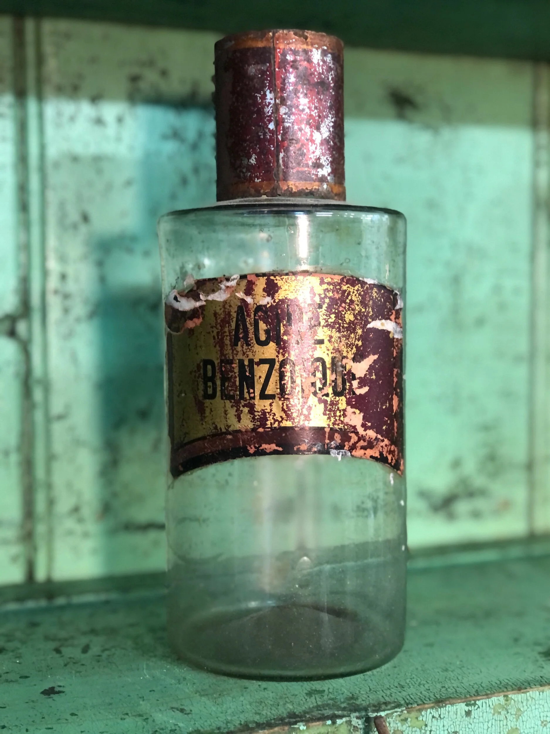 Pair Antique French Glass Apothecary Jars