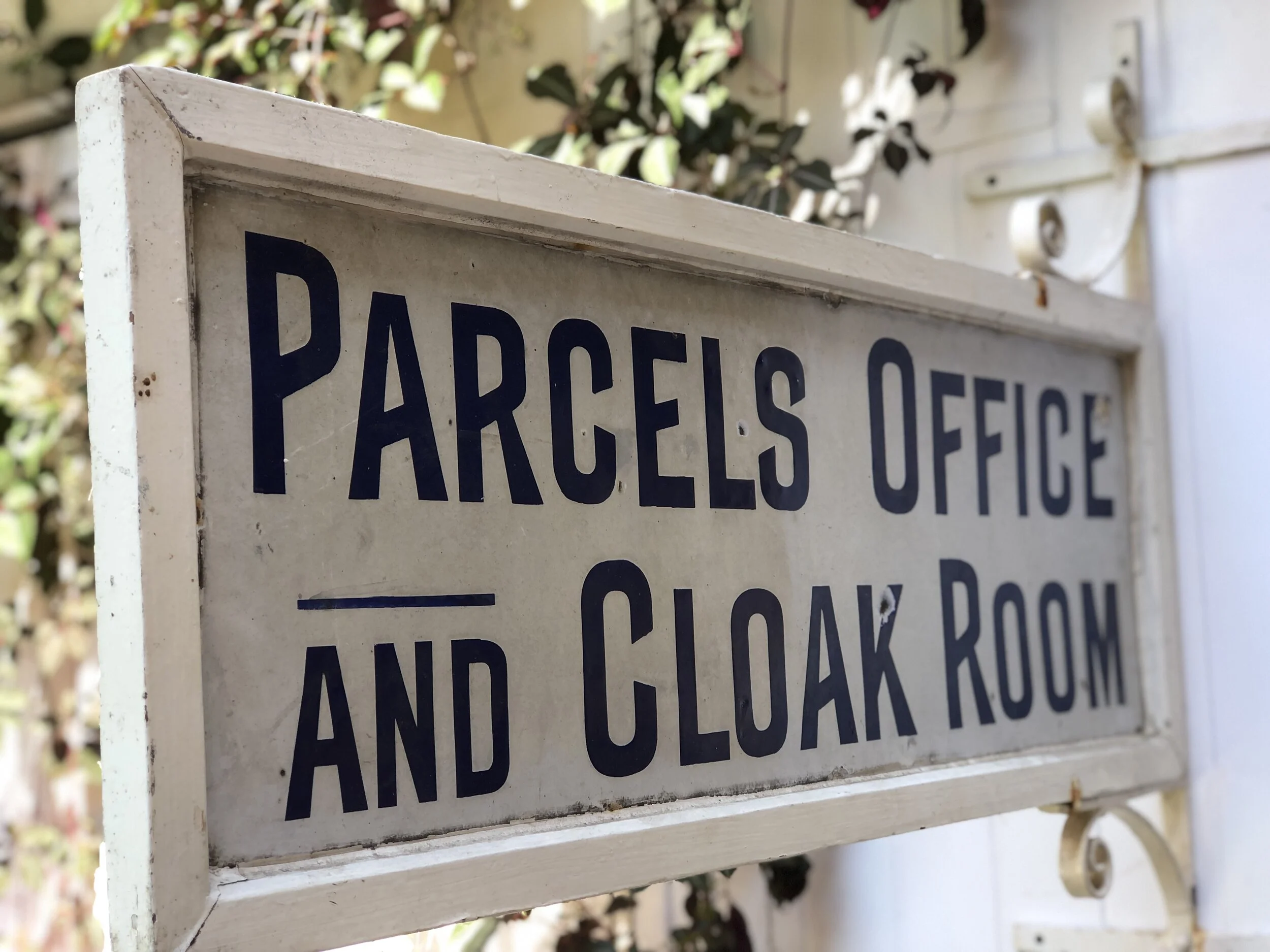 Rare 1920s Railway Platform Sign