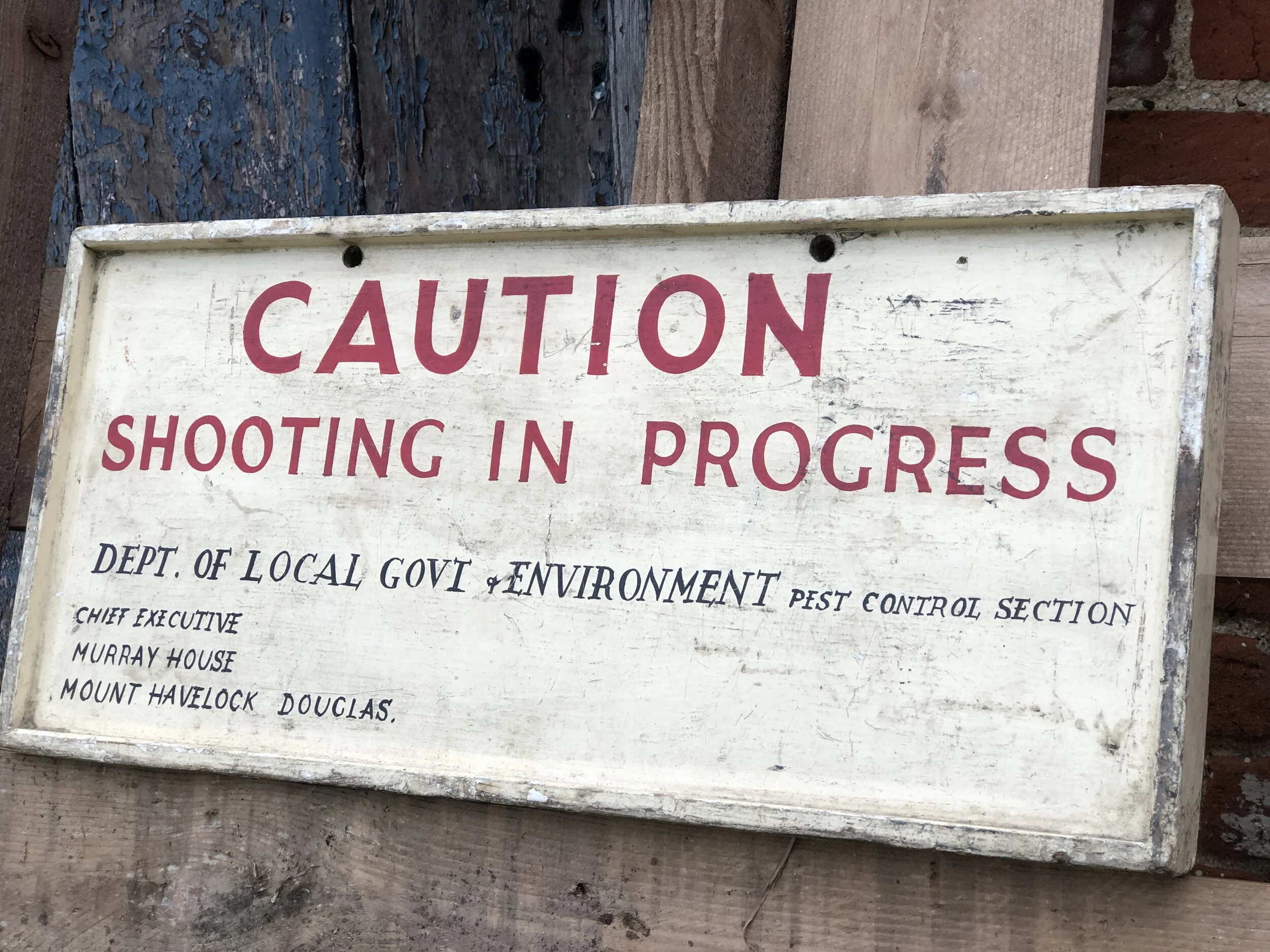 1950s Hand Made Estate Sign