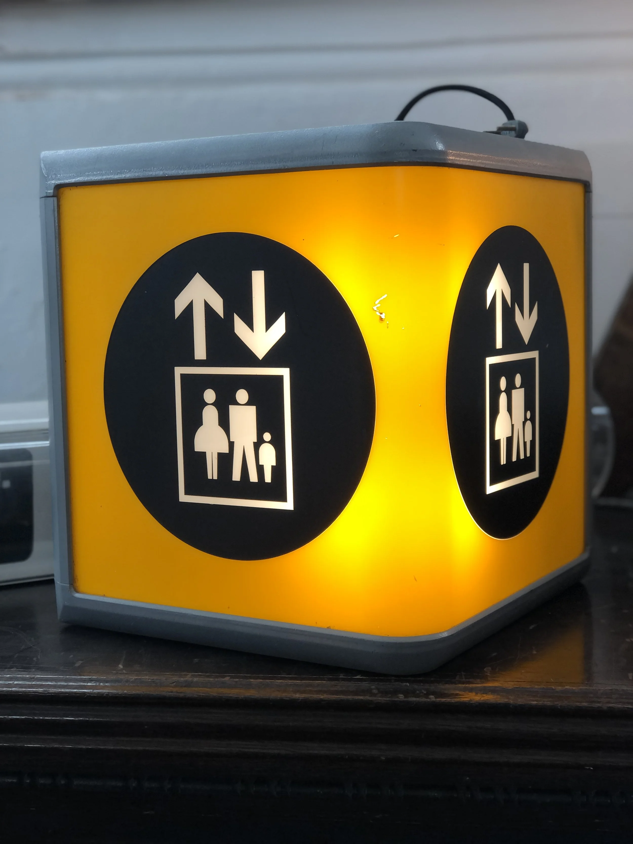 Heathrow Airport Illuminated Lift Sign
