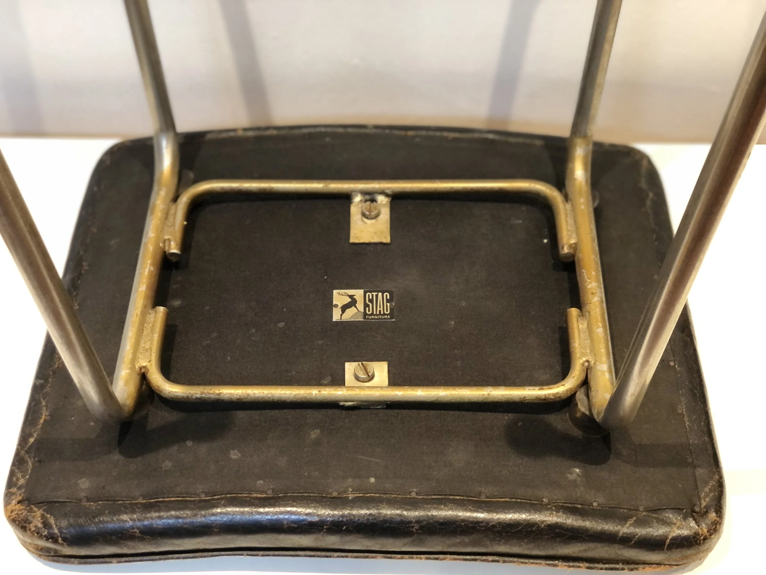 1950s Stag Furniture Stool by John &amp; Sylvia Reid