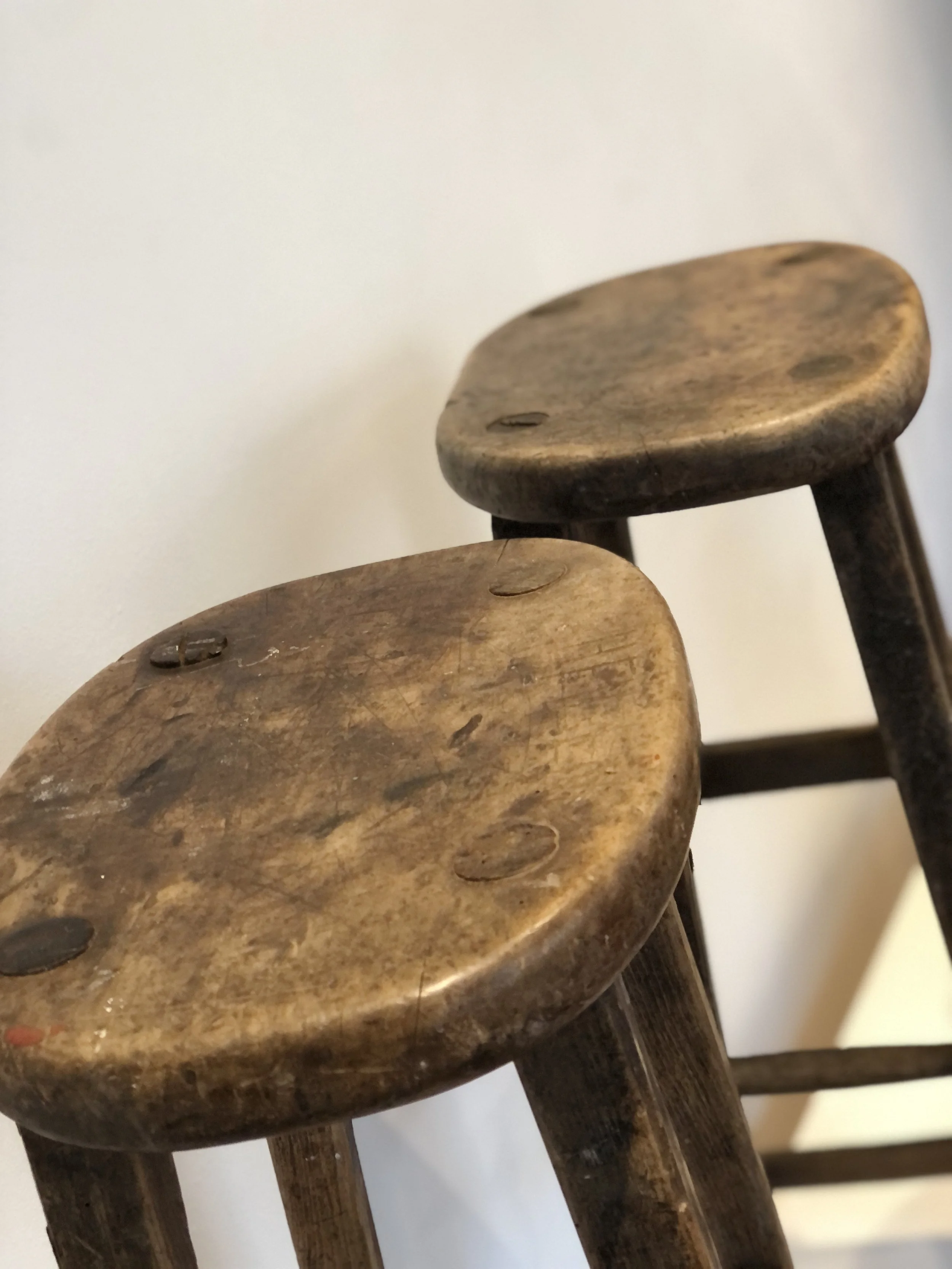 Pair of  Cotswolds School Stools