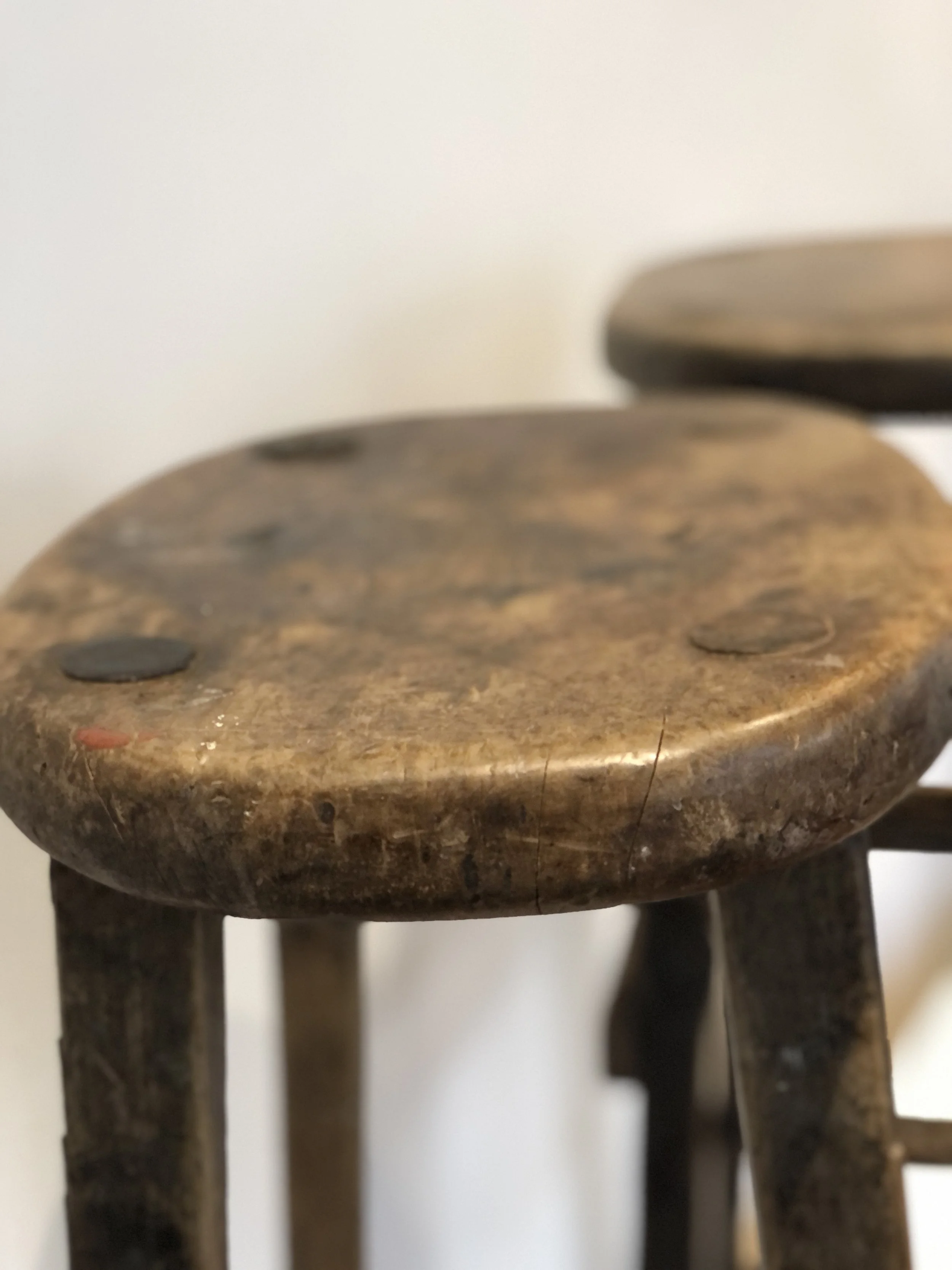 Pair of  Cotswolds School Stools