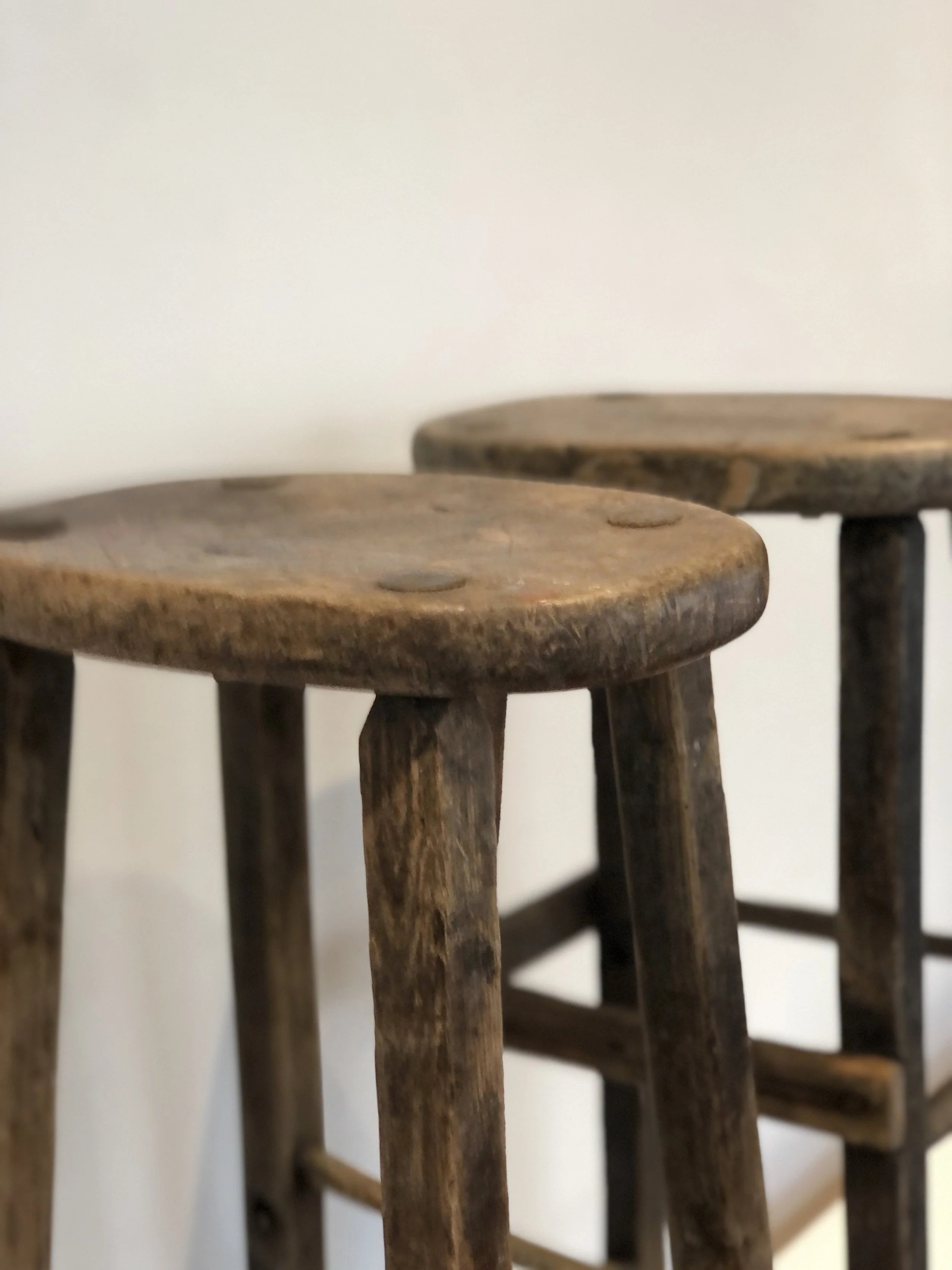 Pair of  Cotswolds School Stools