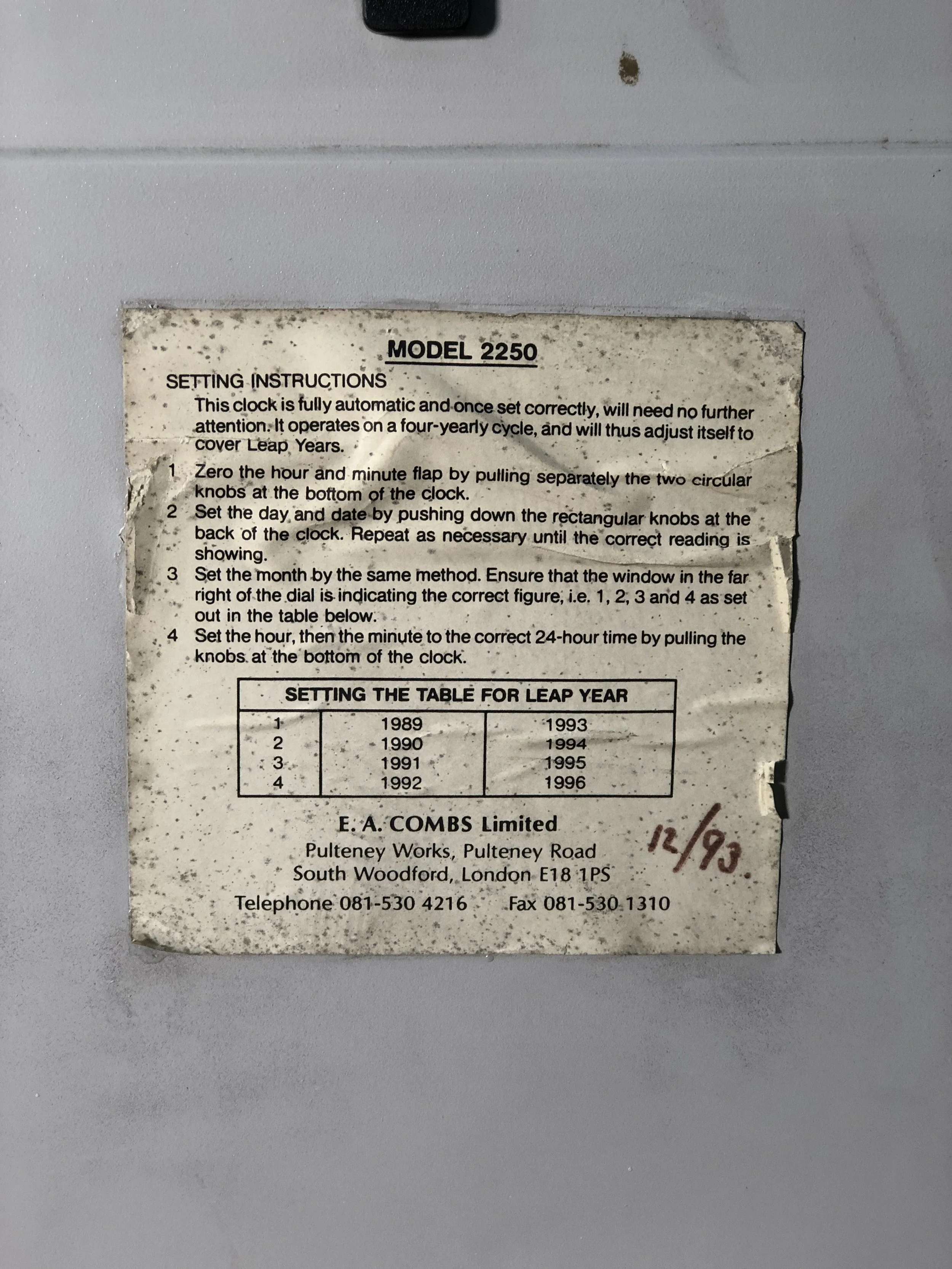 Vintage Digital Clock
