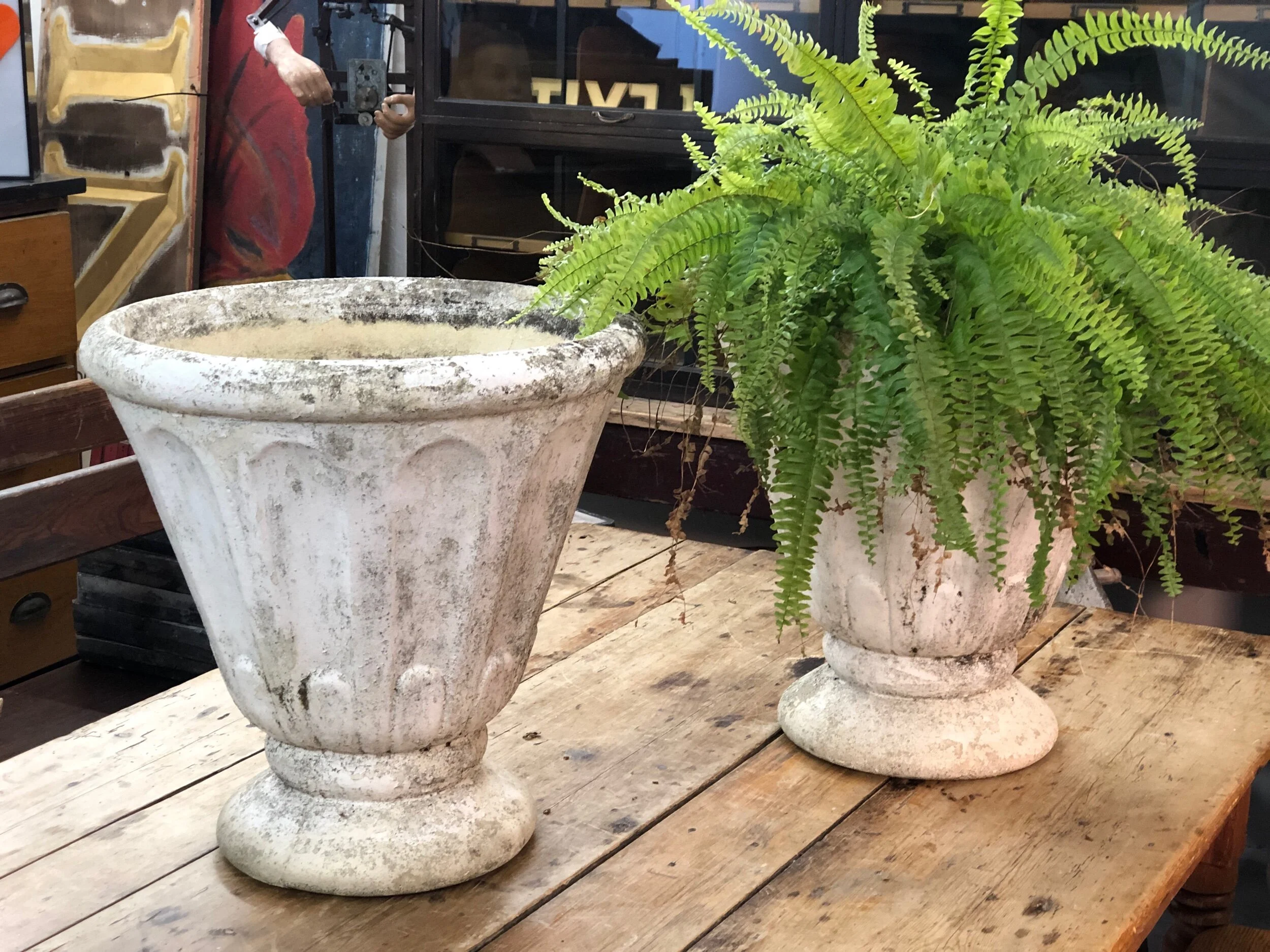Pair Grandon Fres Planters