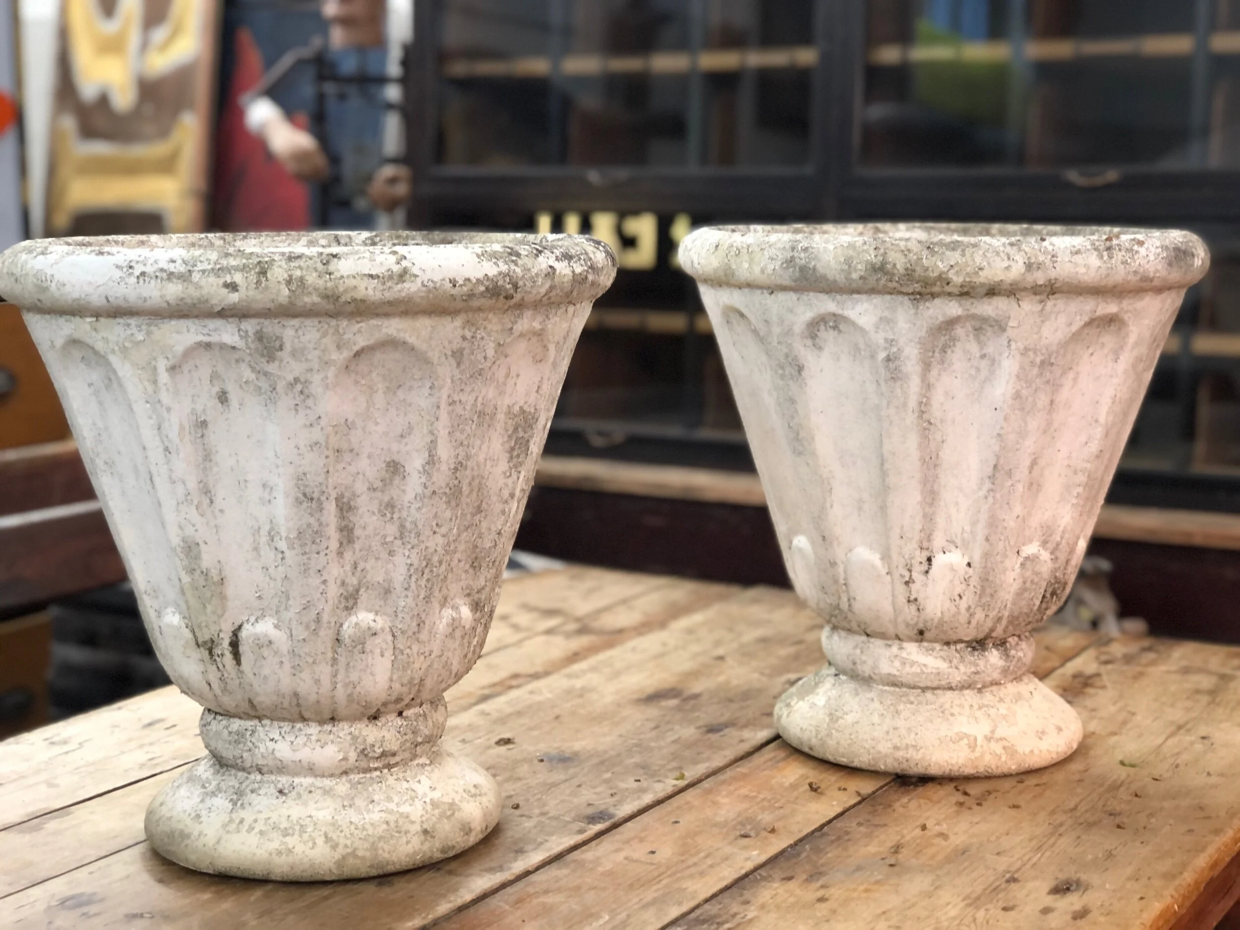 Pair Grandon Fres Planters