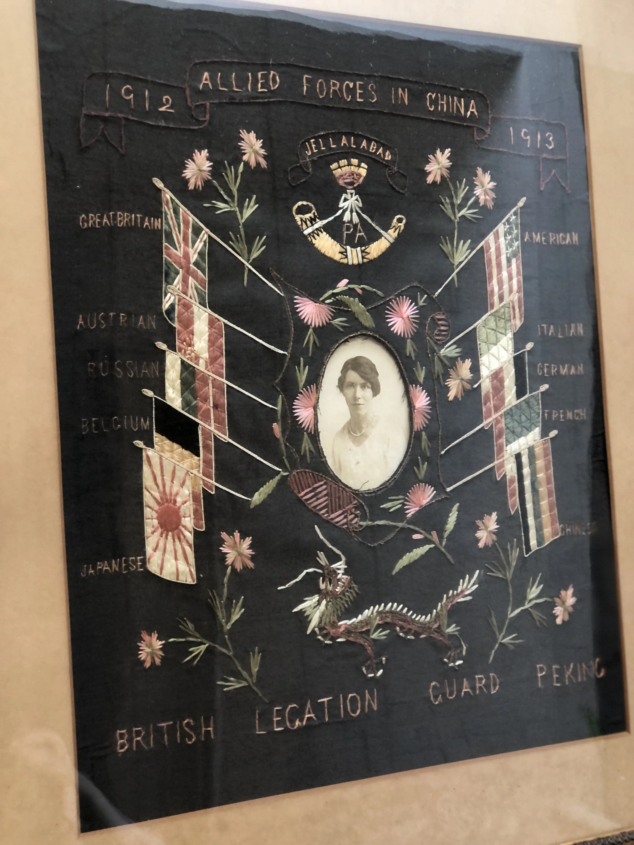 Embroidered Souvenir British Legation Guard, Peking