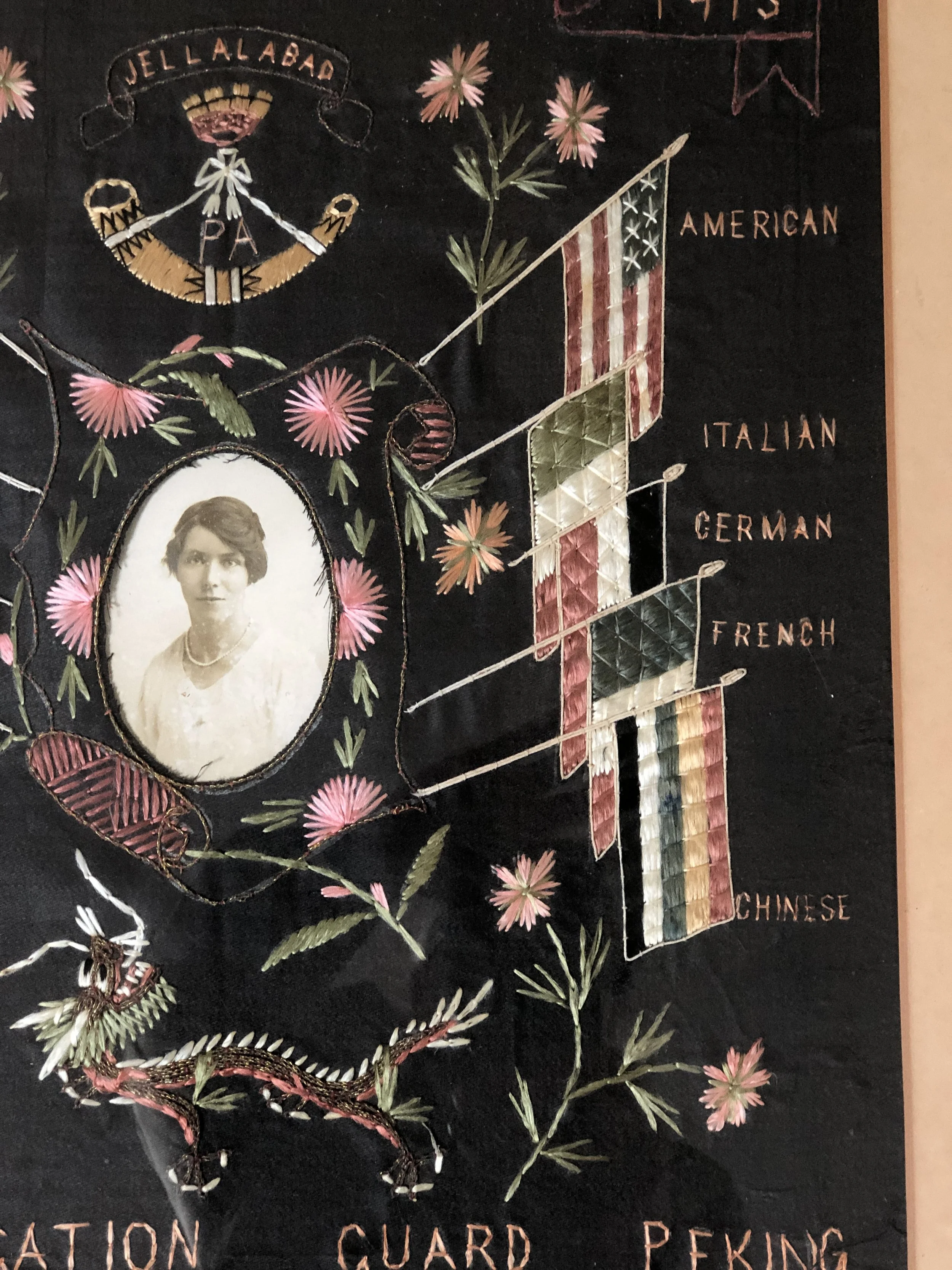 Embroidered Souvenir British Legation Guard, Peking