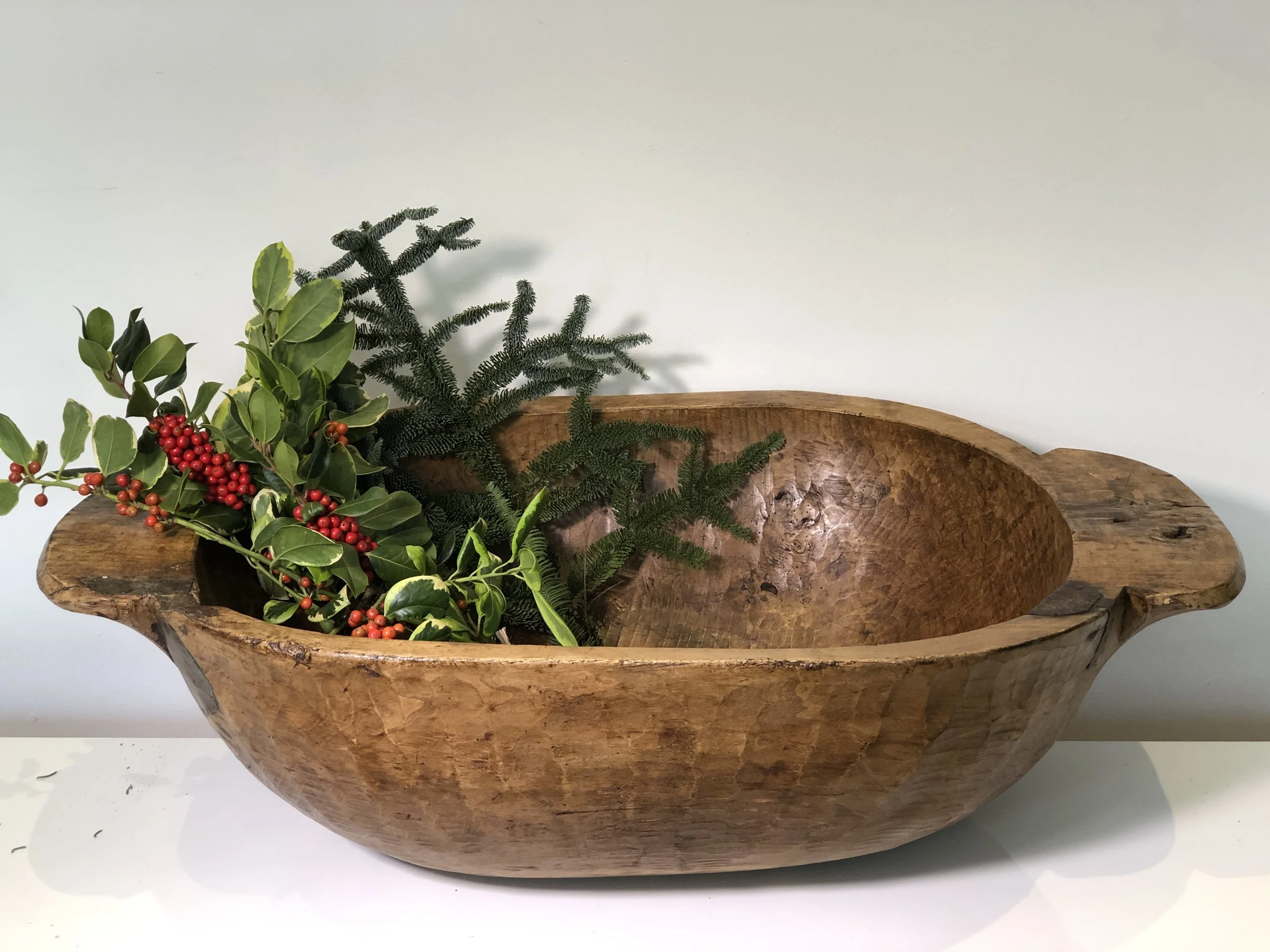 Extra Large Antique Dough Bowl