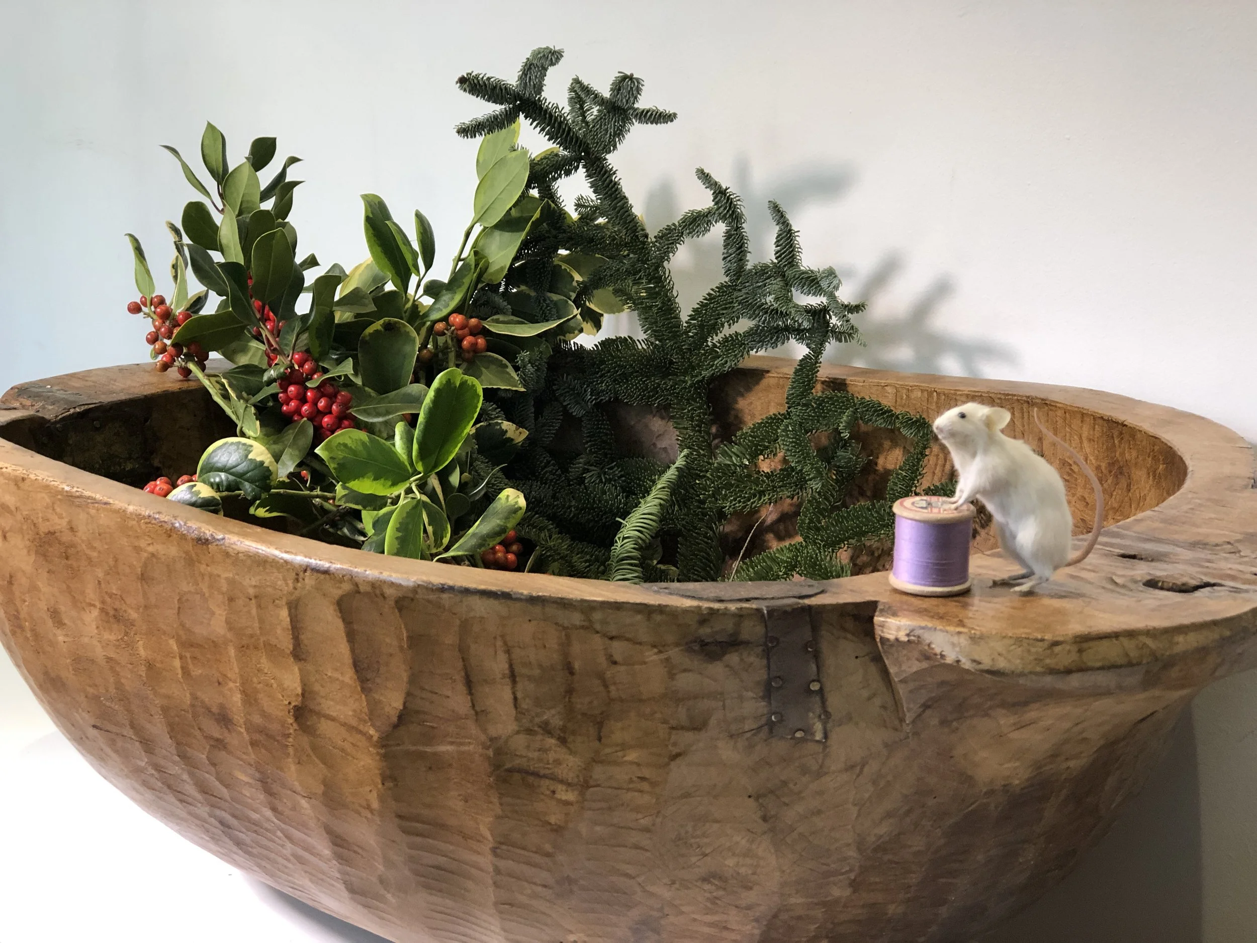 Extra Large Antique Dough Bowl