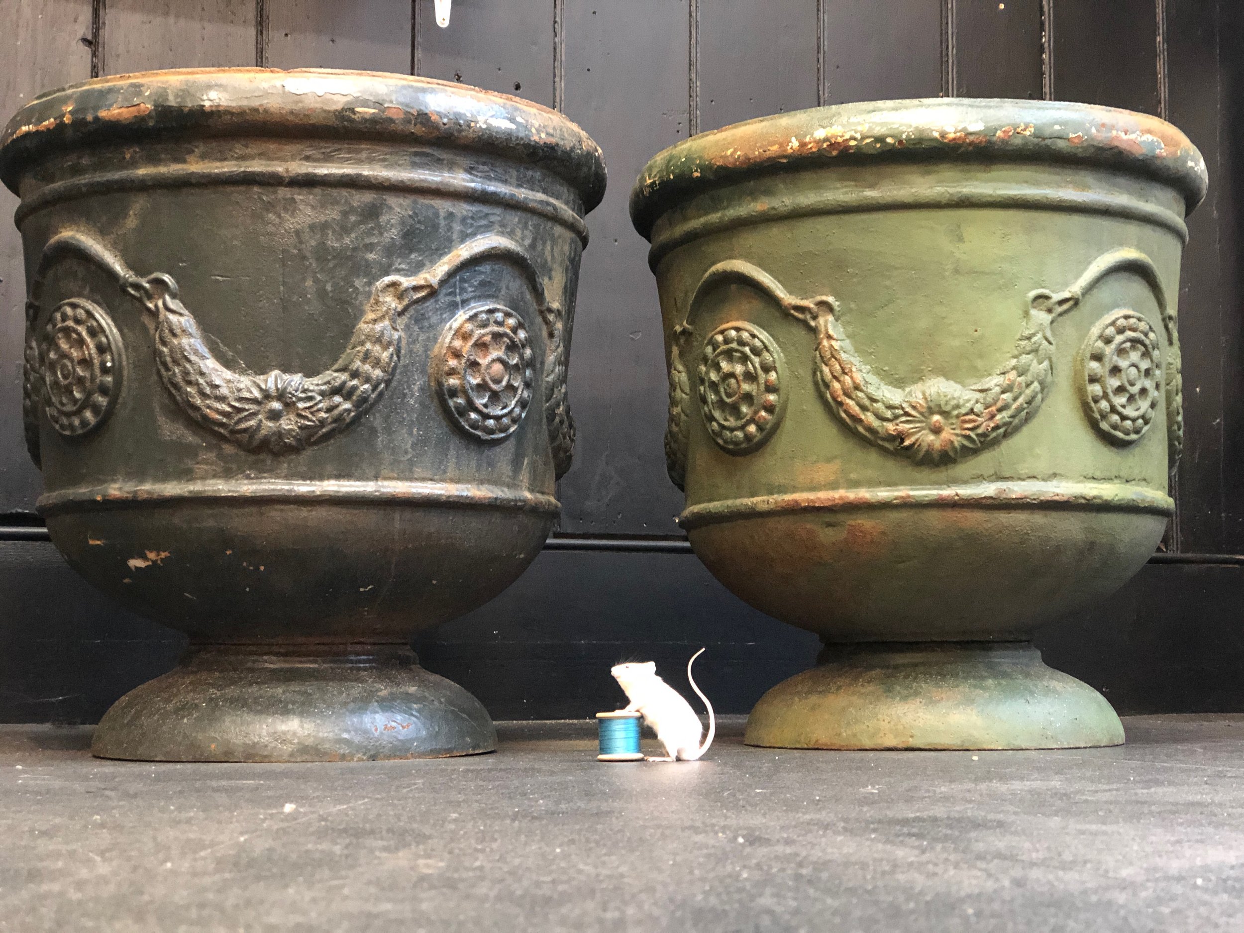 19th Century English Cast Iron Planter