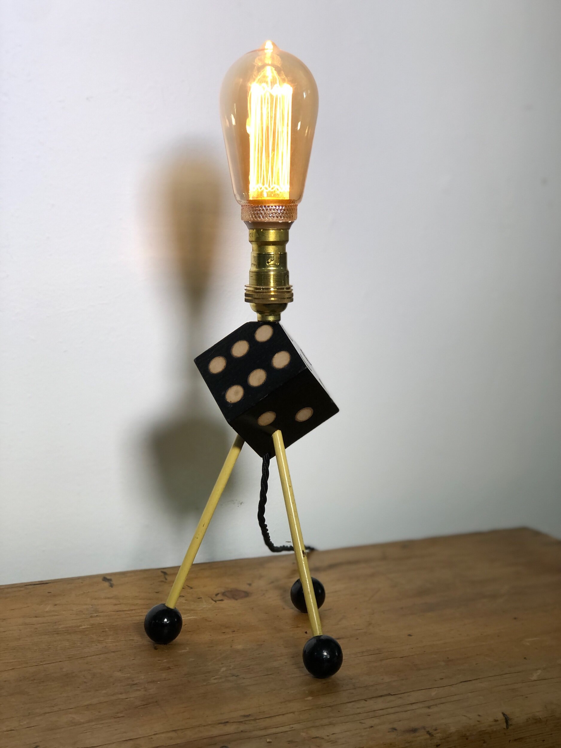 1950s Atomic Dice Desk Lamp