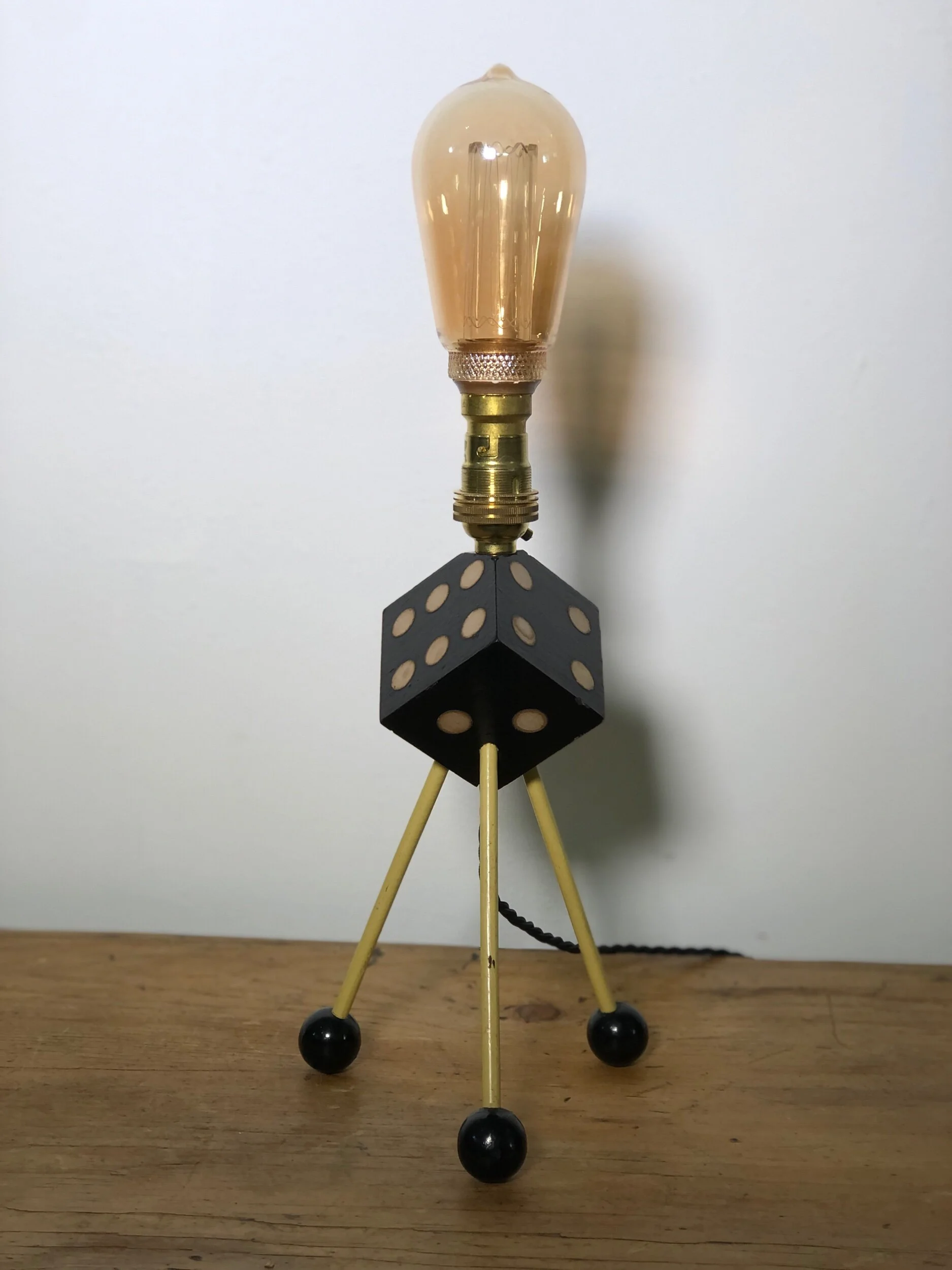 1950s Atomic Dice Desk Lamp
