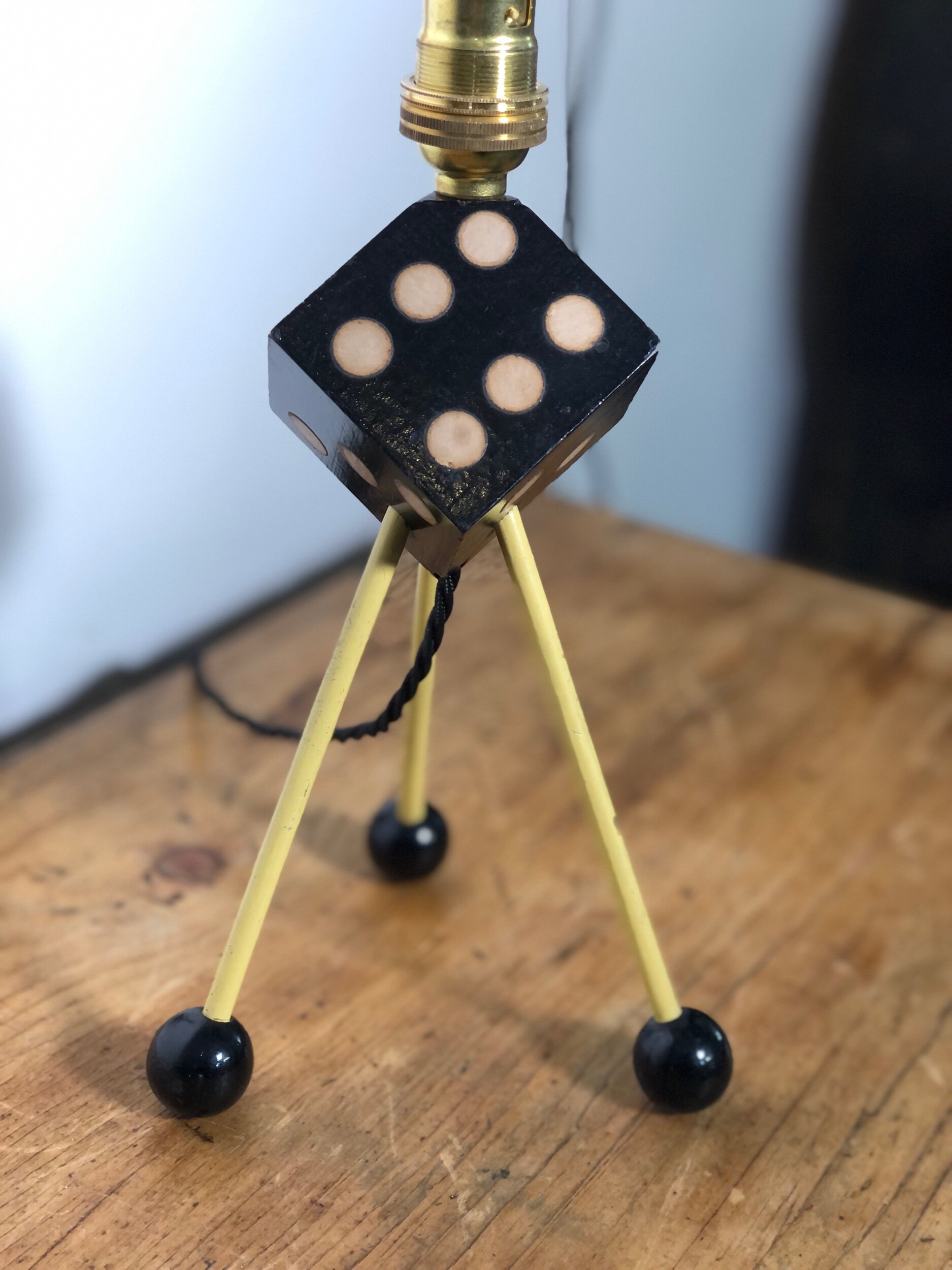 1950s Atomic Dice Desk Lamp