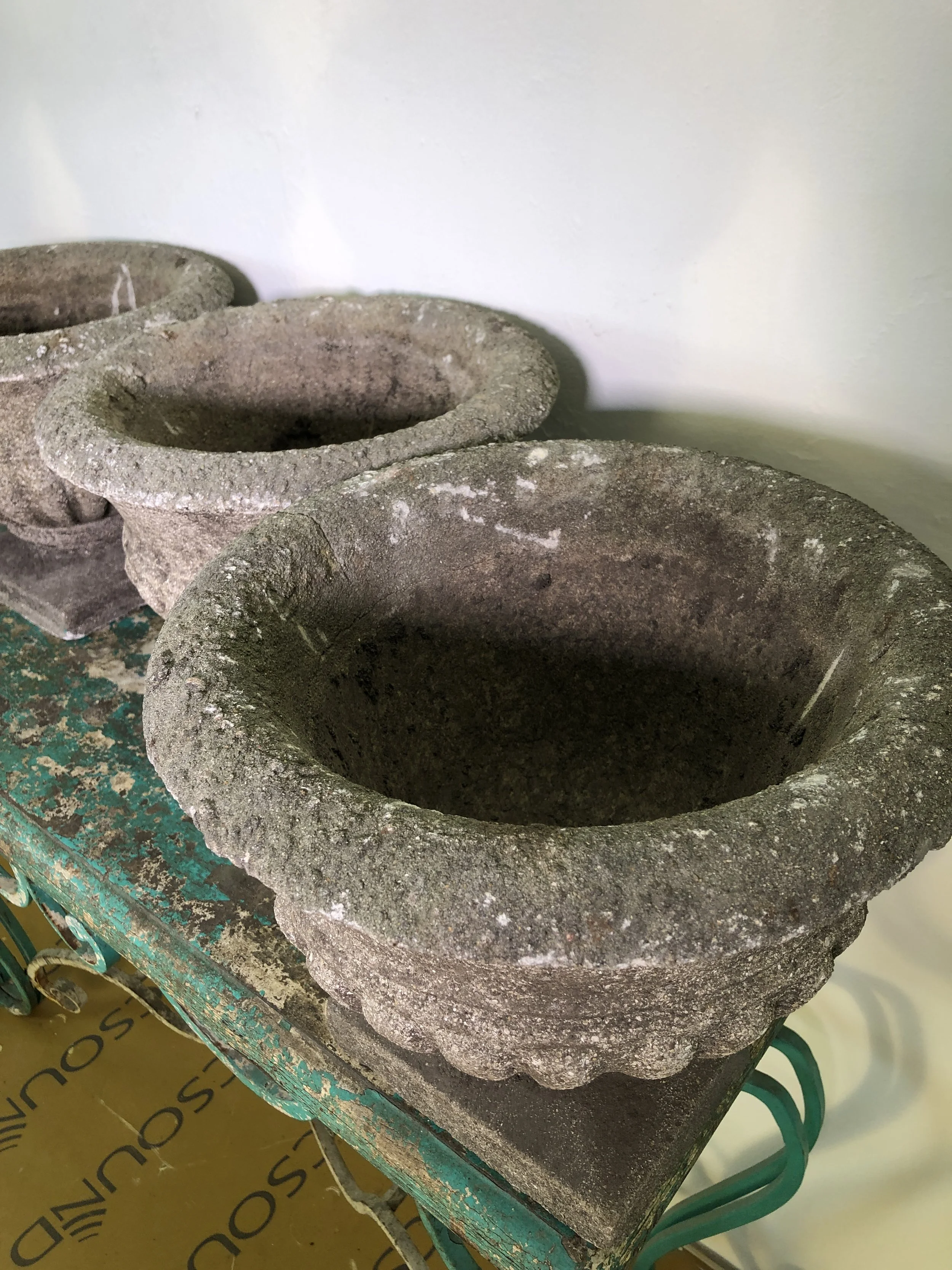 Set of Vintage Composite Urns