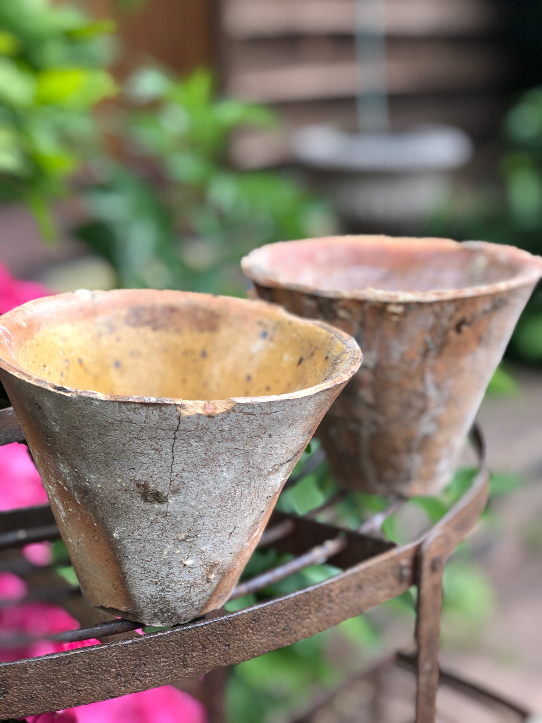French resin sap pots