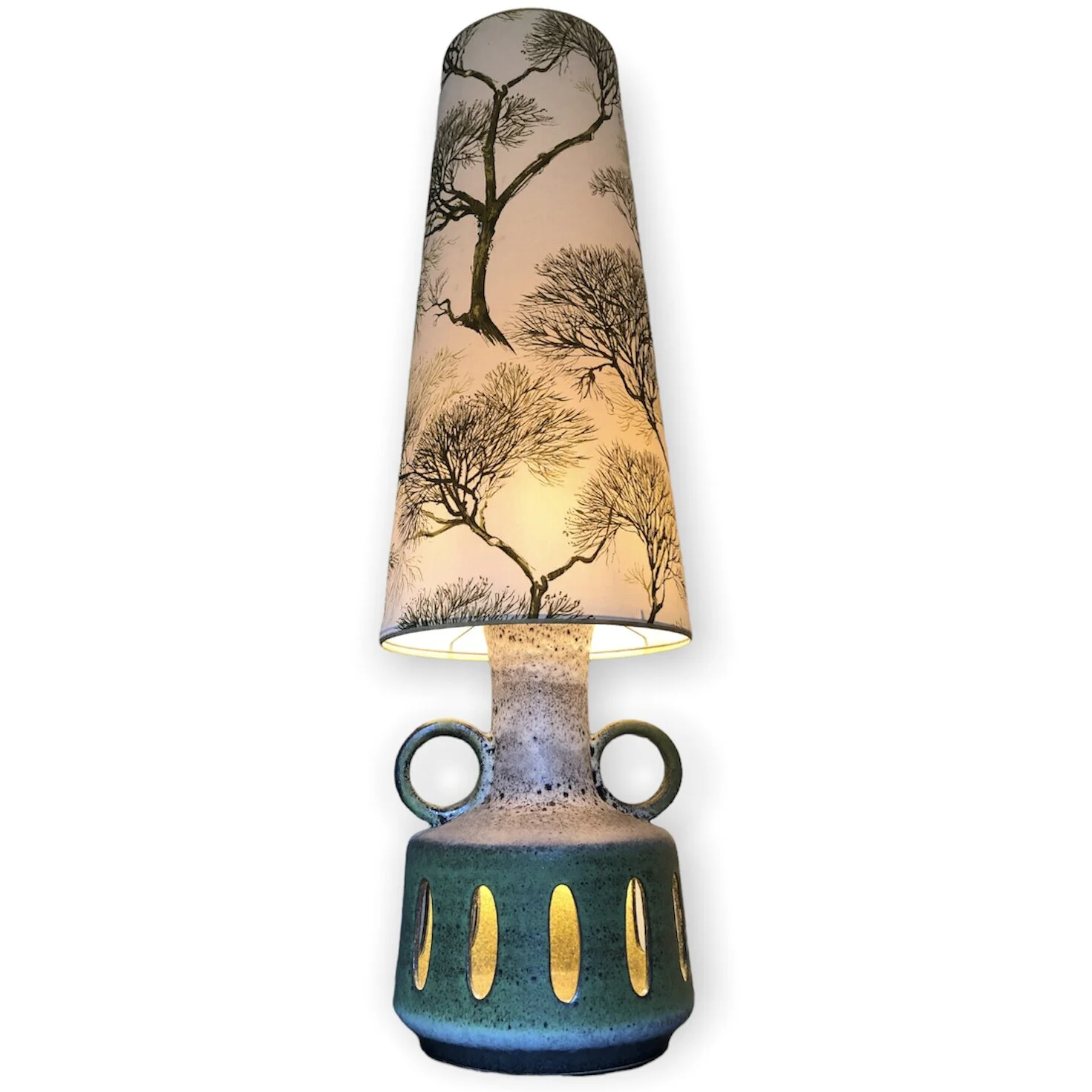West Germany Pottery Floor Lamp