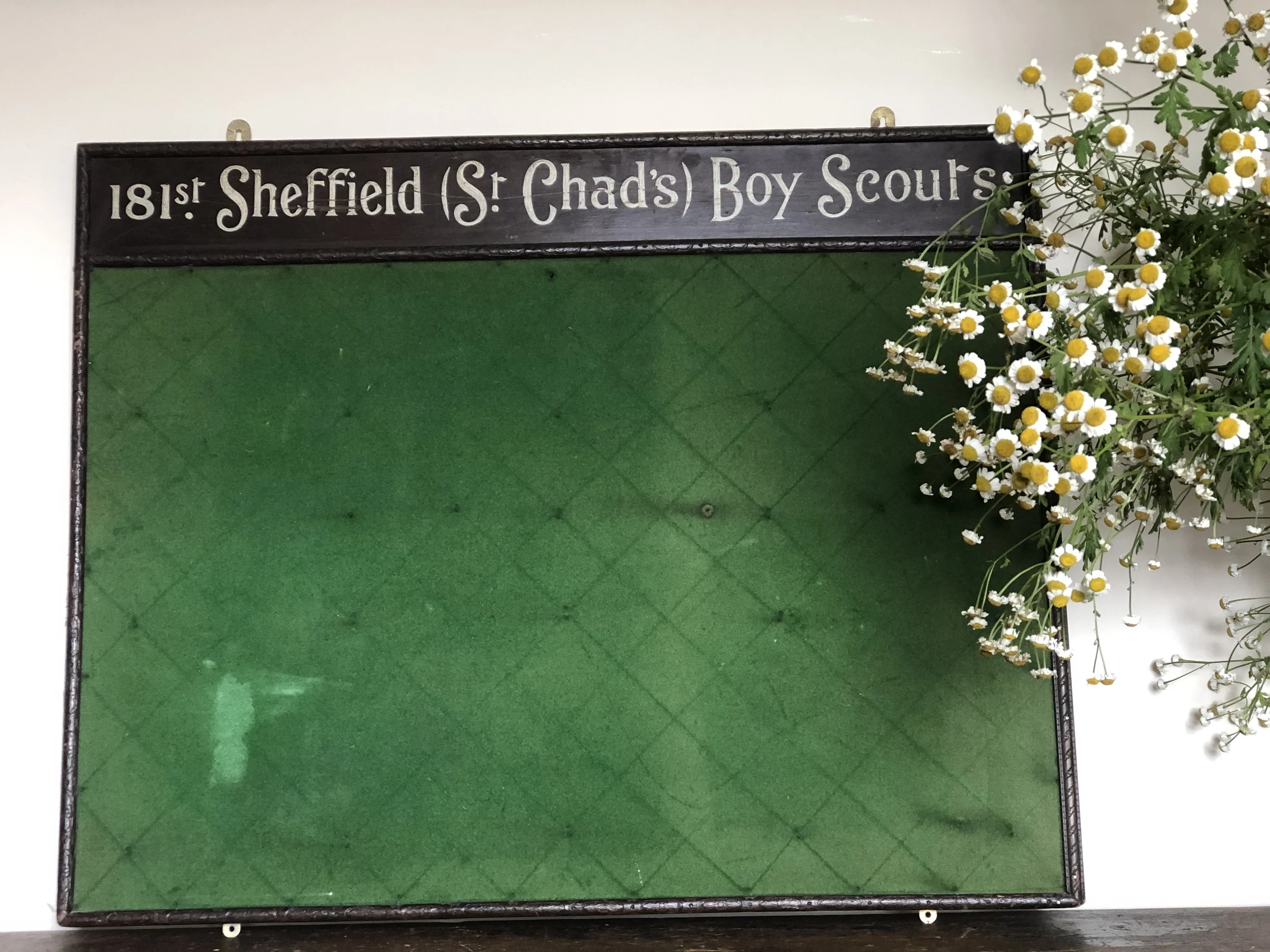 Hand Painted Notice Board 1968