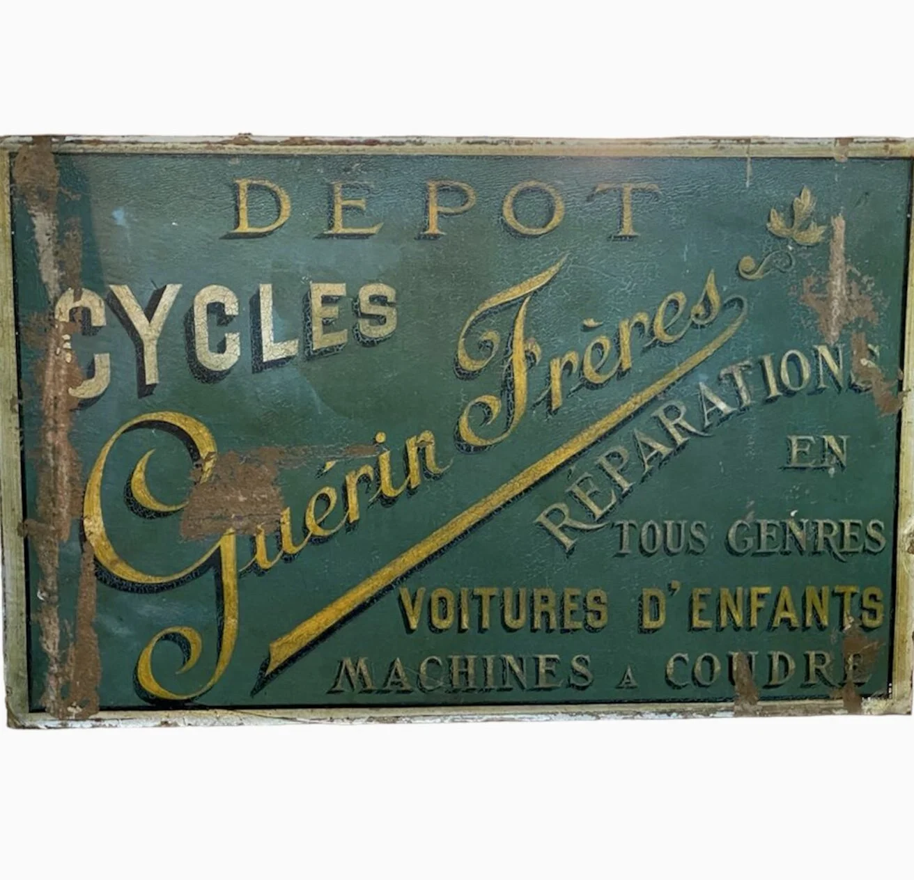 French Hand Painted Cycle Sign
