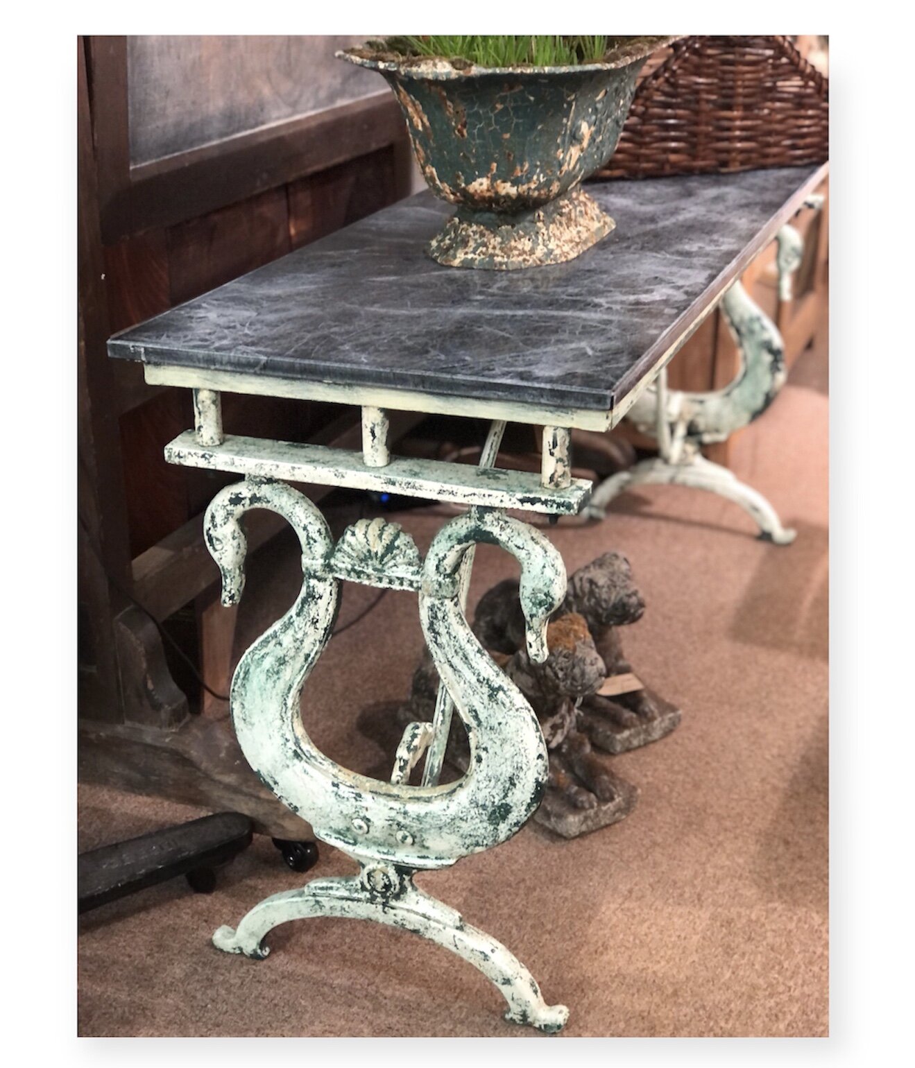 Cast Iron Swan Table