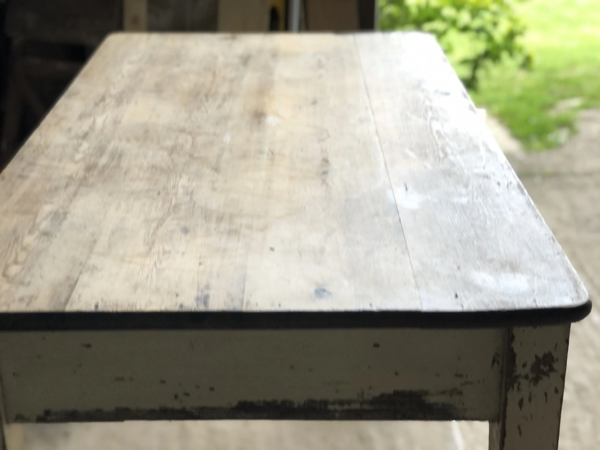 Antique Scrub Top Pine Table