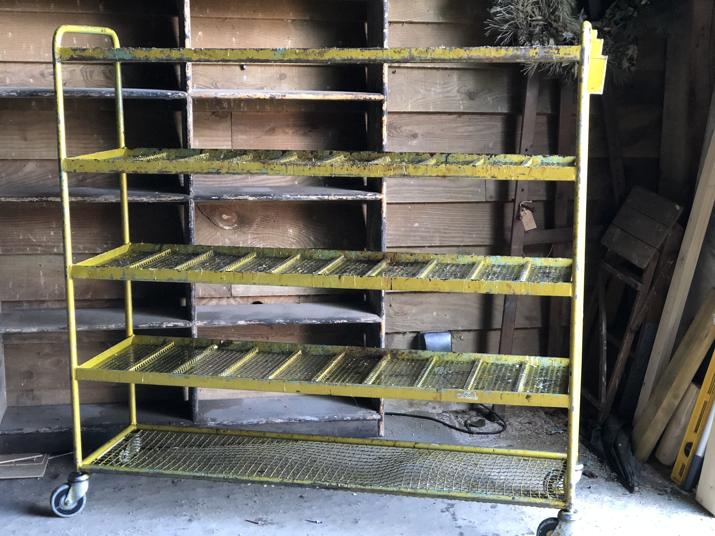 Industrial Steel Factory Shoe Rack